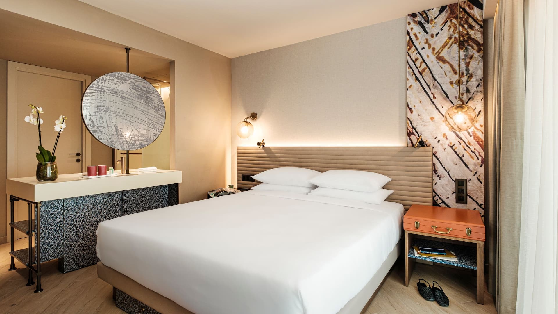 1/6 Hyatt Centric Malta King Guestroom Angle View