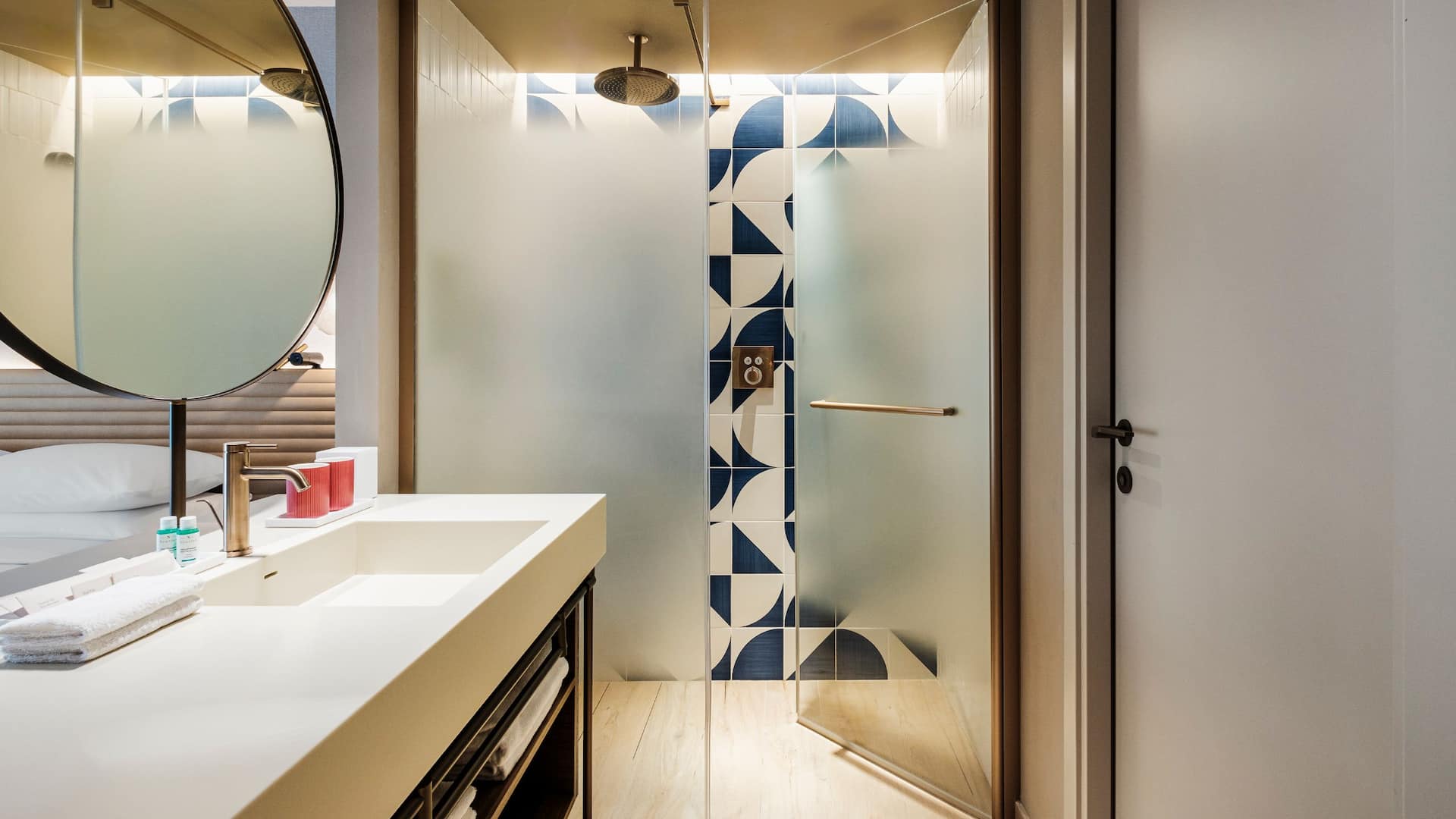 2/6 Hyatt Centric Malta King Guestroom Bathroom Shower