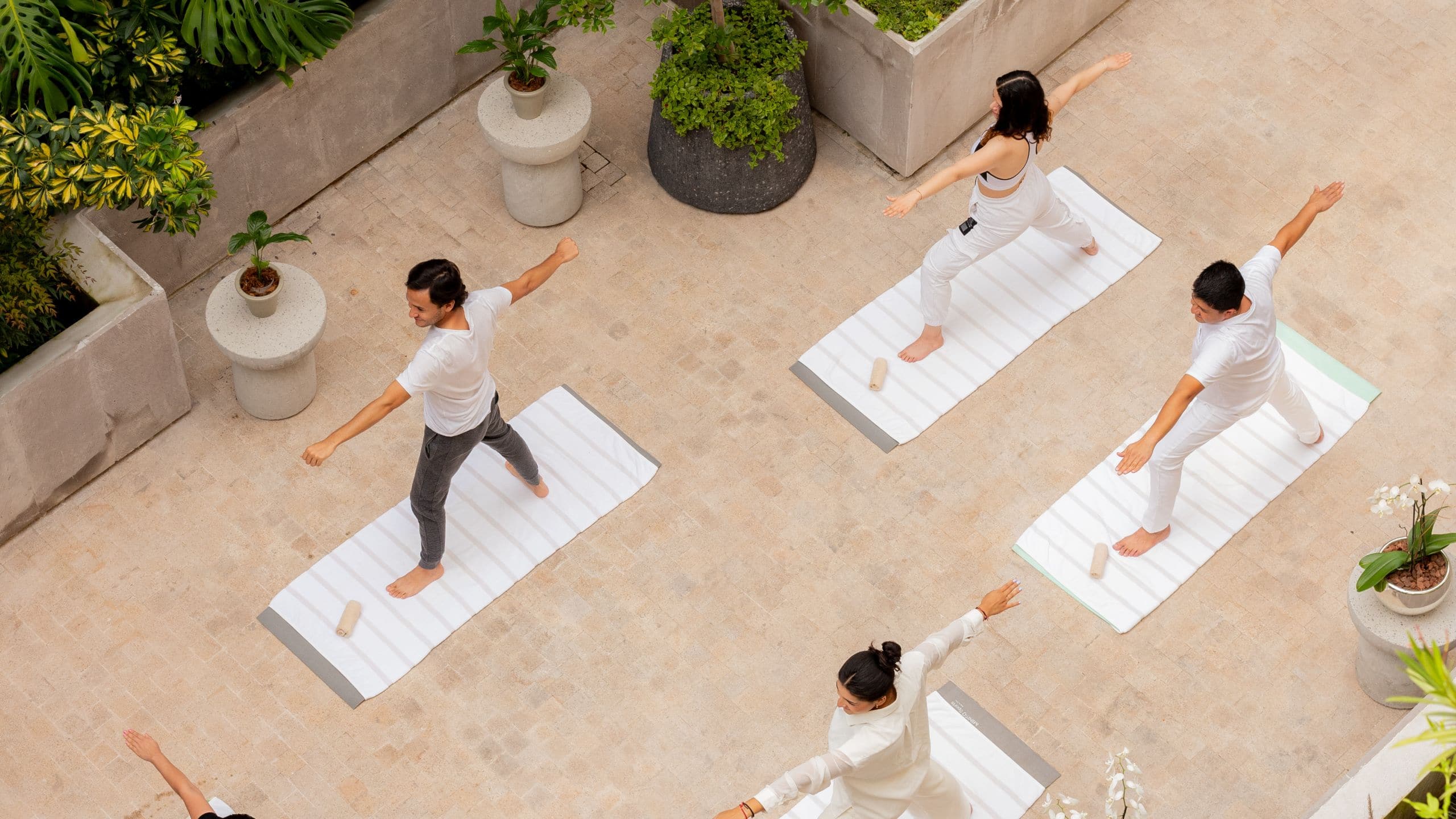 Numu Boutique Hotel San Miguel de Allende Yoga in Courtyard