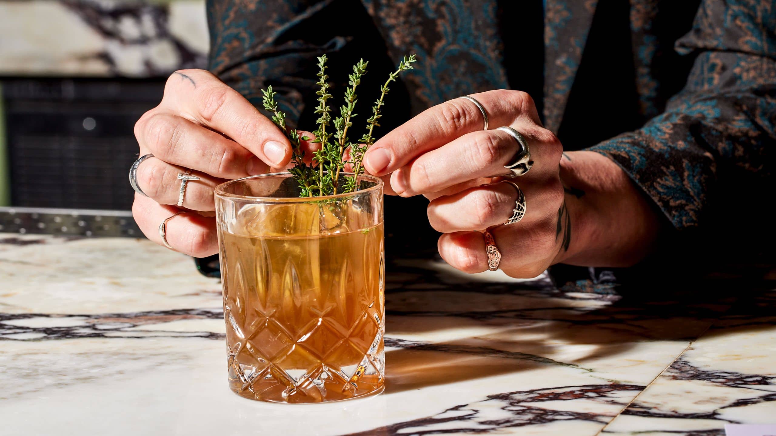 Fordson Hotel Mary Eddys Bartender Making Drink