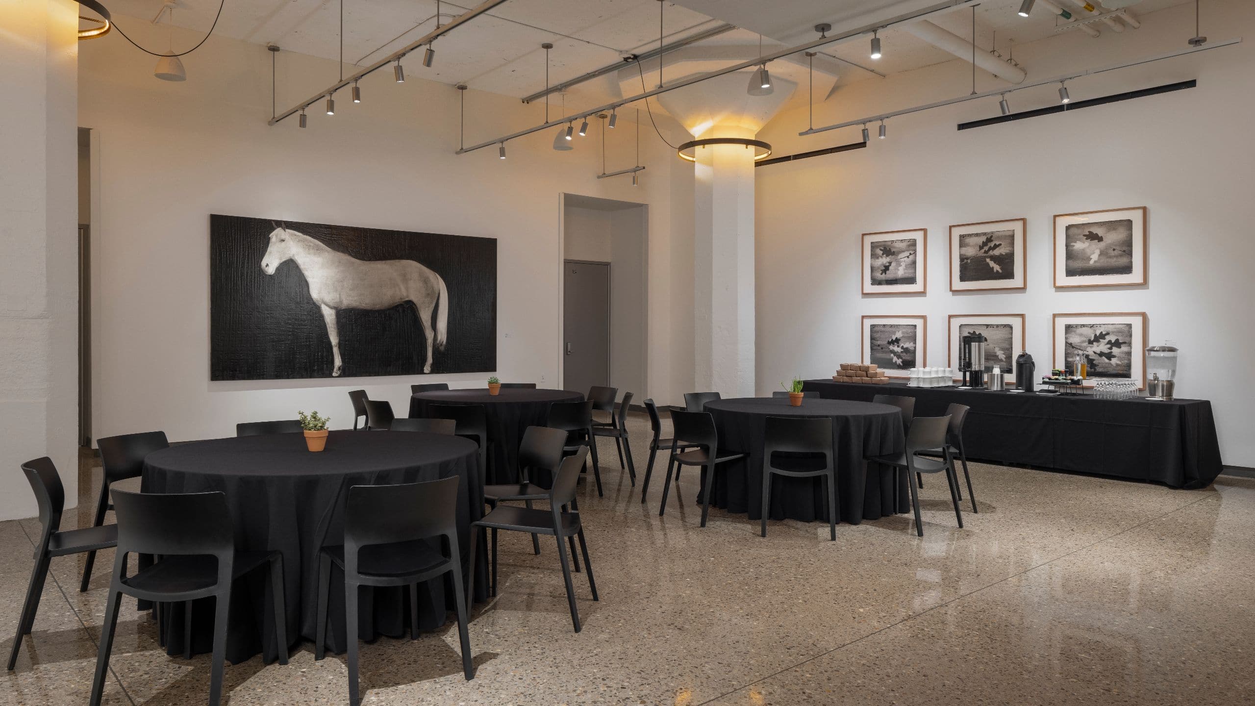 Fordson Hotel Gallery Reception Set Up