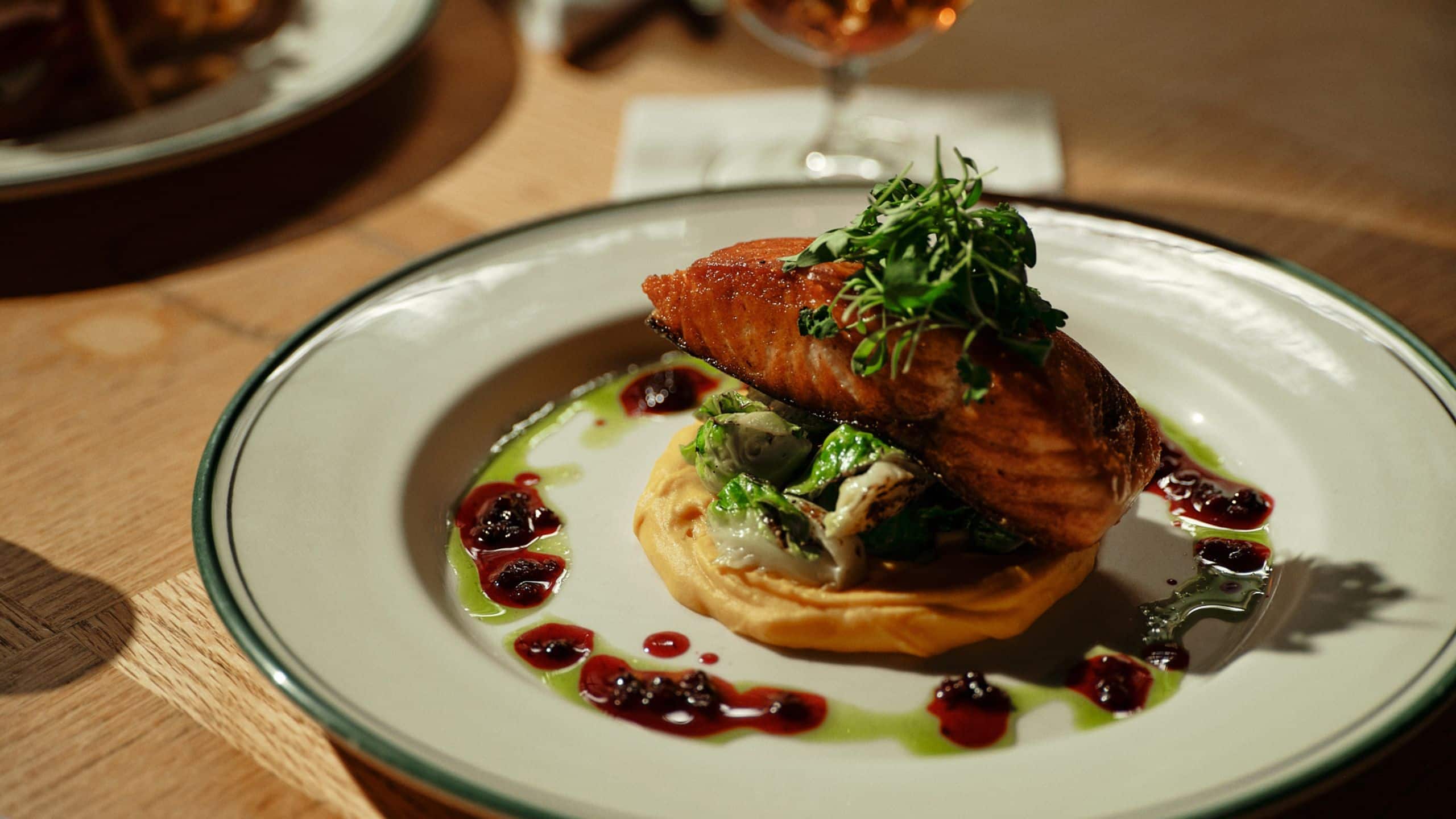 The Driskill Cafe Salmon Dish