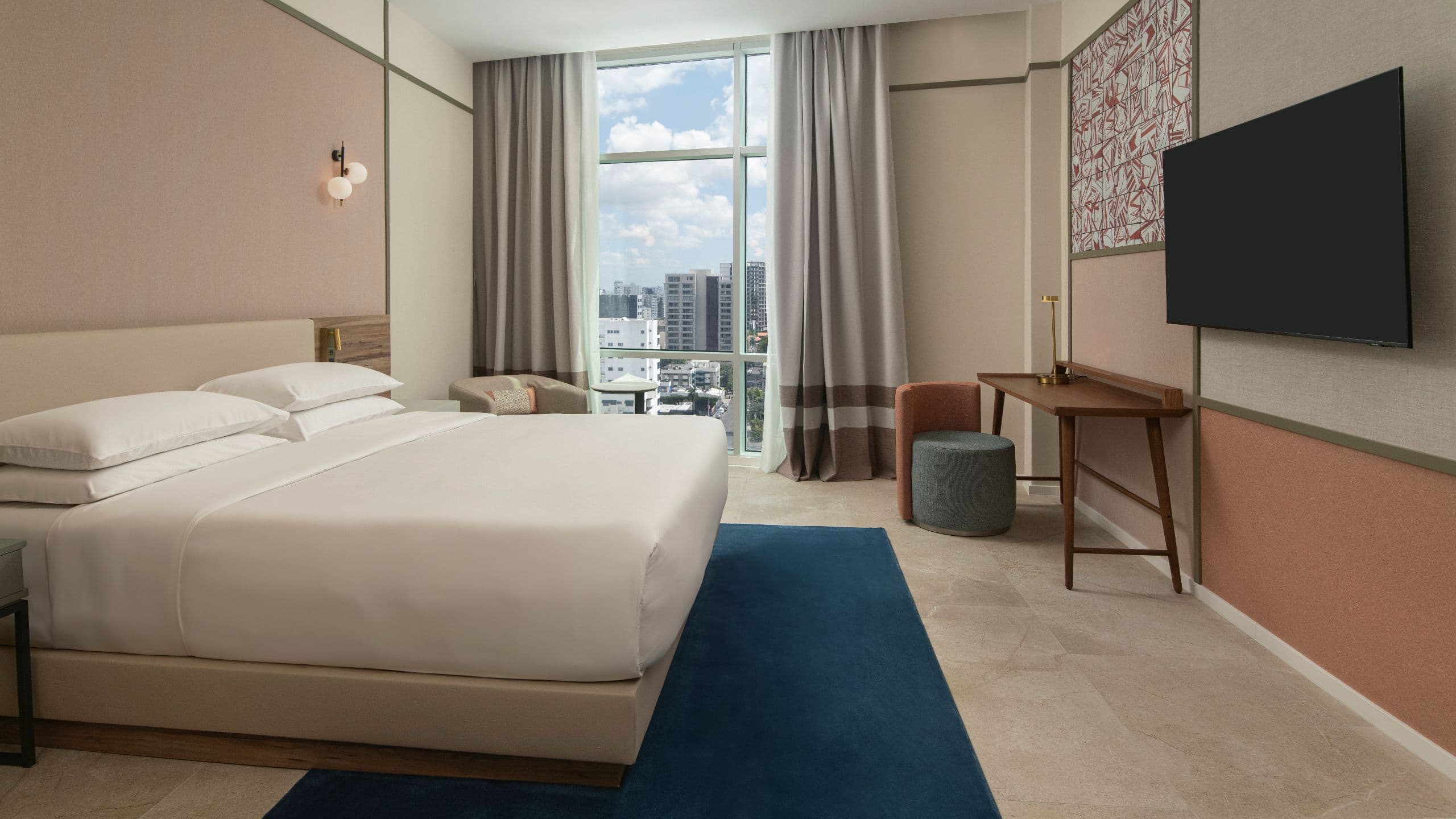 7 of 8 Hyatt Centric Santo Domingo Premier Suite Bedroom With Window View