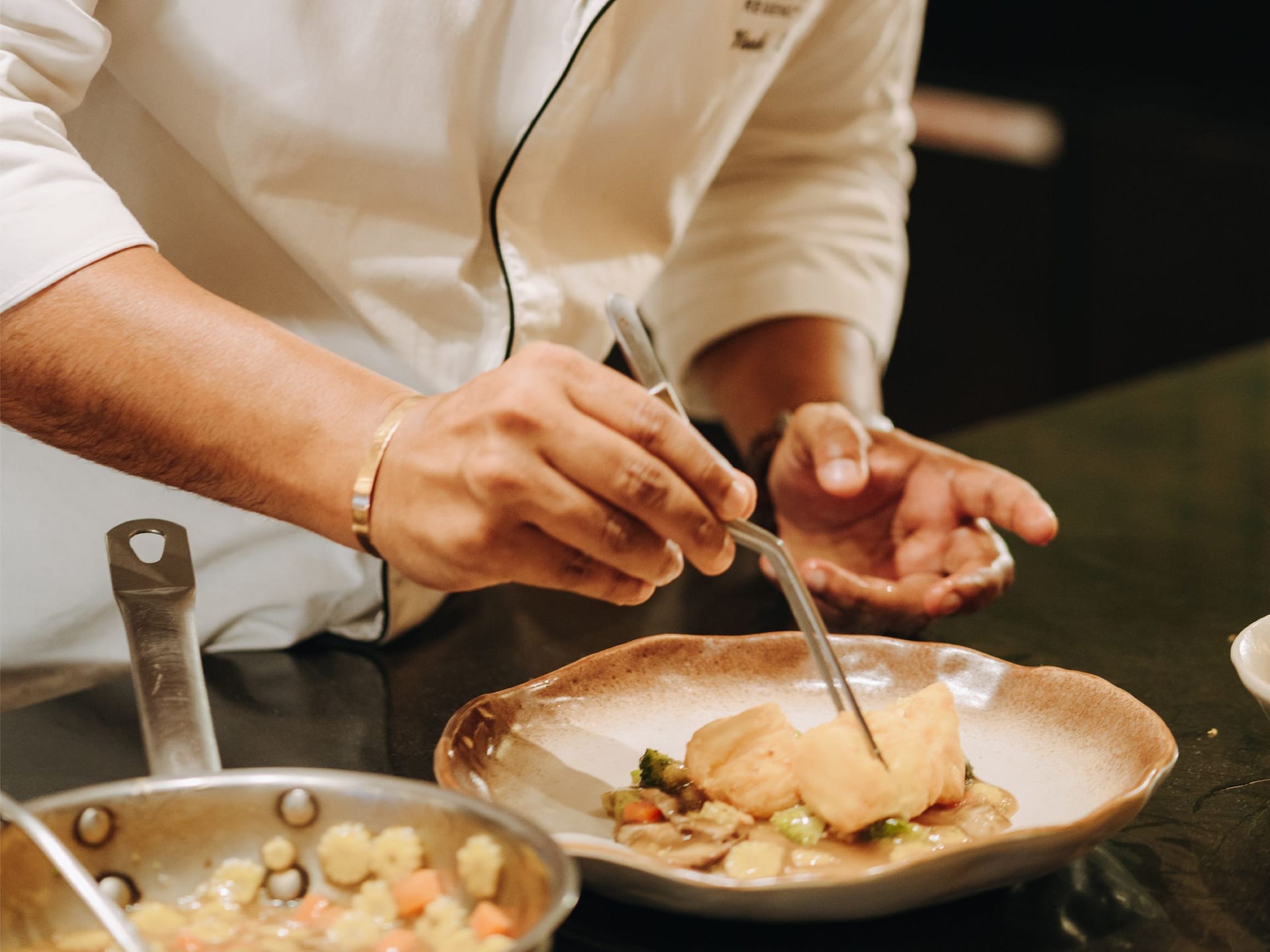 Hyatt Regency Phuket Resort Chef Plating Food