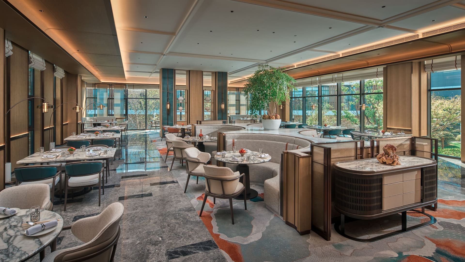 第 1，共 2 Hyatt Regency Huangshan Hengjiangwan Chinese Restaurant Dining Hall