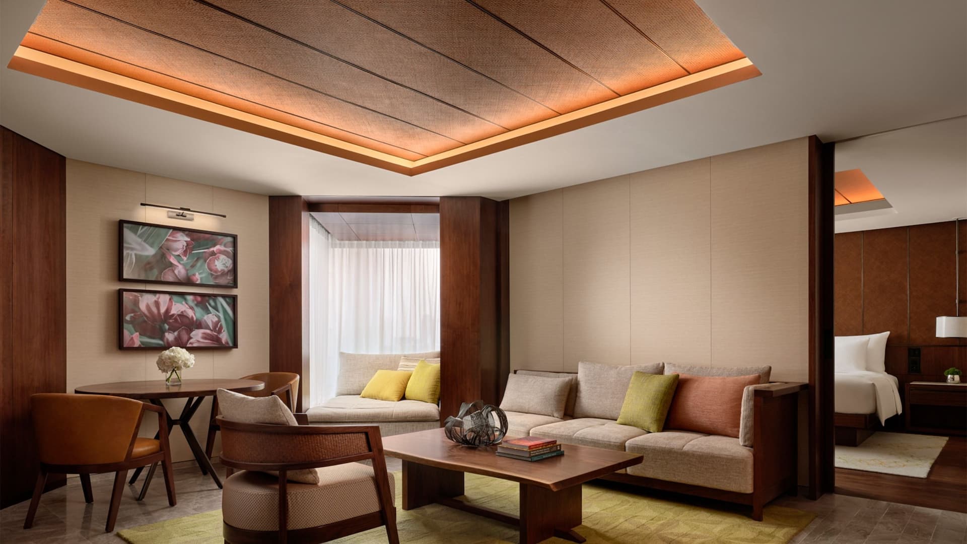 1/4 Grand Hyatt Singapore Terrace Suite Living Room