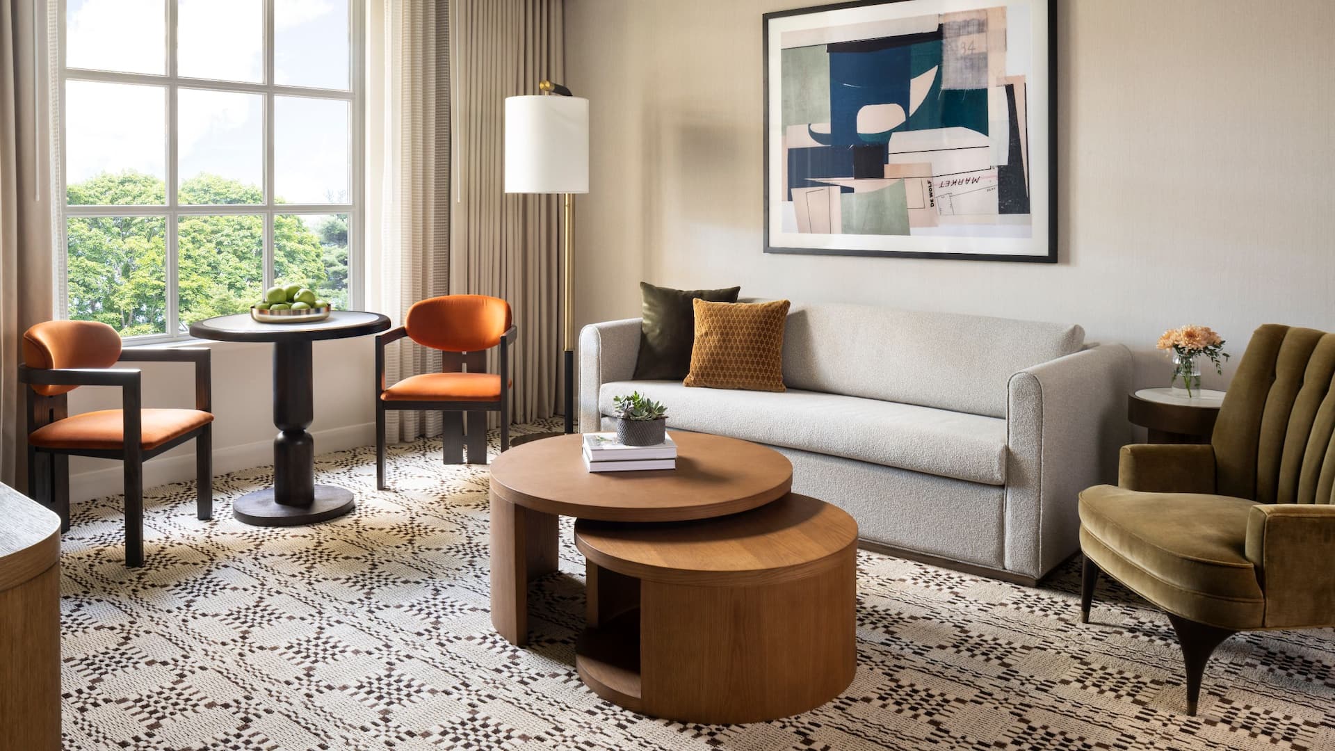 Hyatt Regency Greenwich Fairfield Suite Living Room