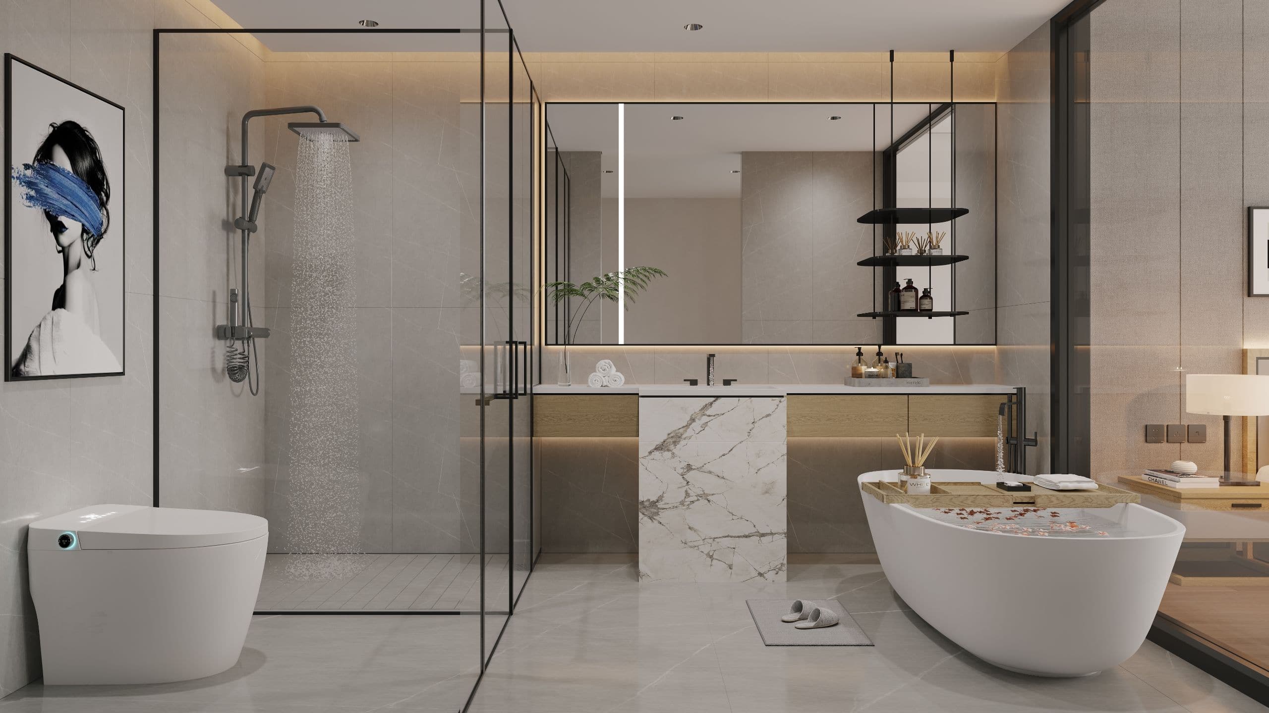 第 1，共 1 UrCove Beijing Tiantan Hospital Advanced Business Park Suite Bathroom