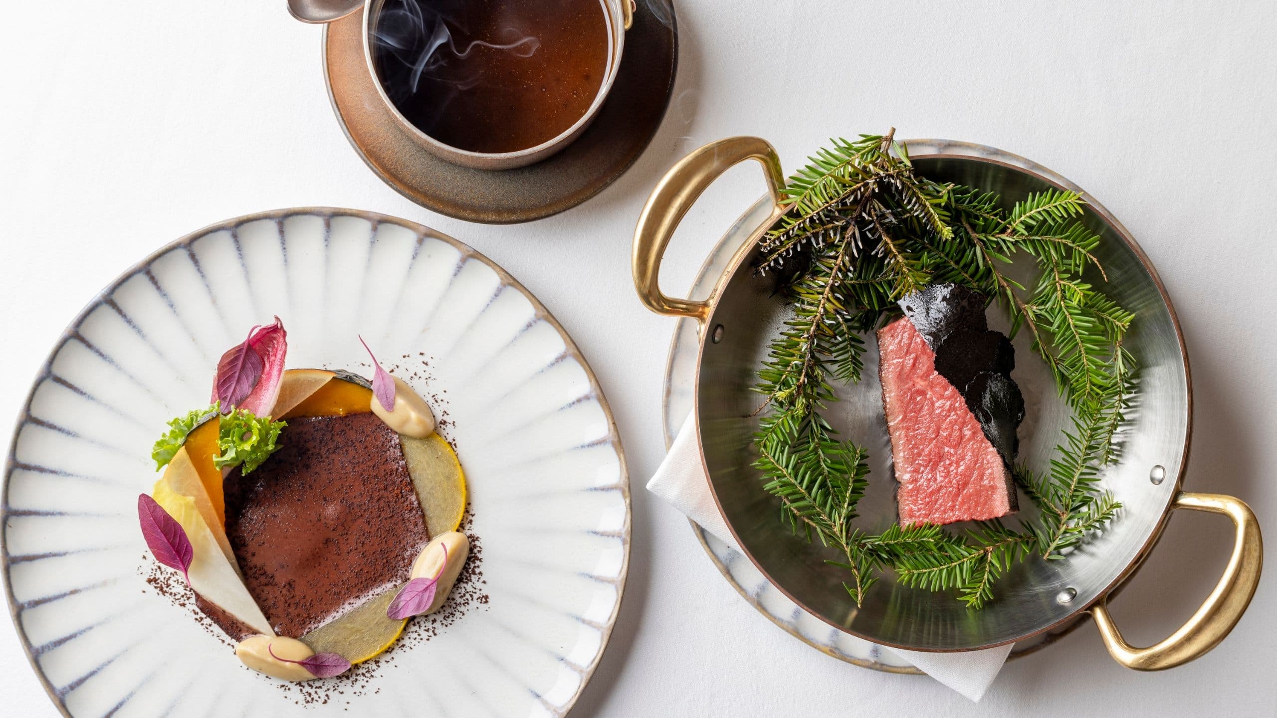 Hotel Toranomon Hills Le Pristine Restaurant Tokyo Festive Menu Akaushi
