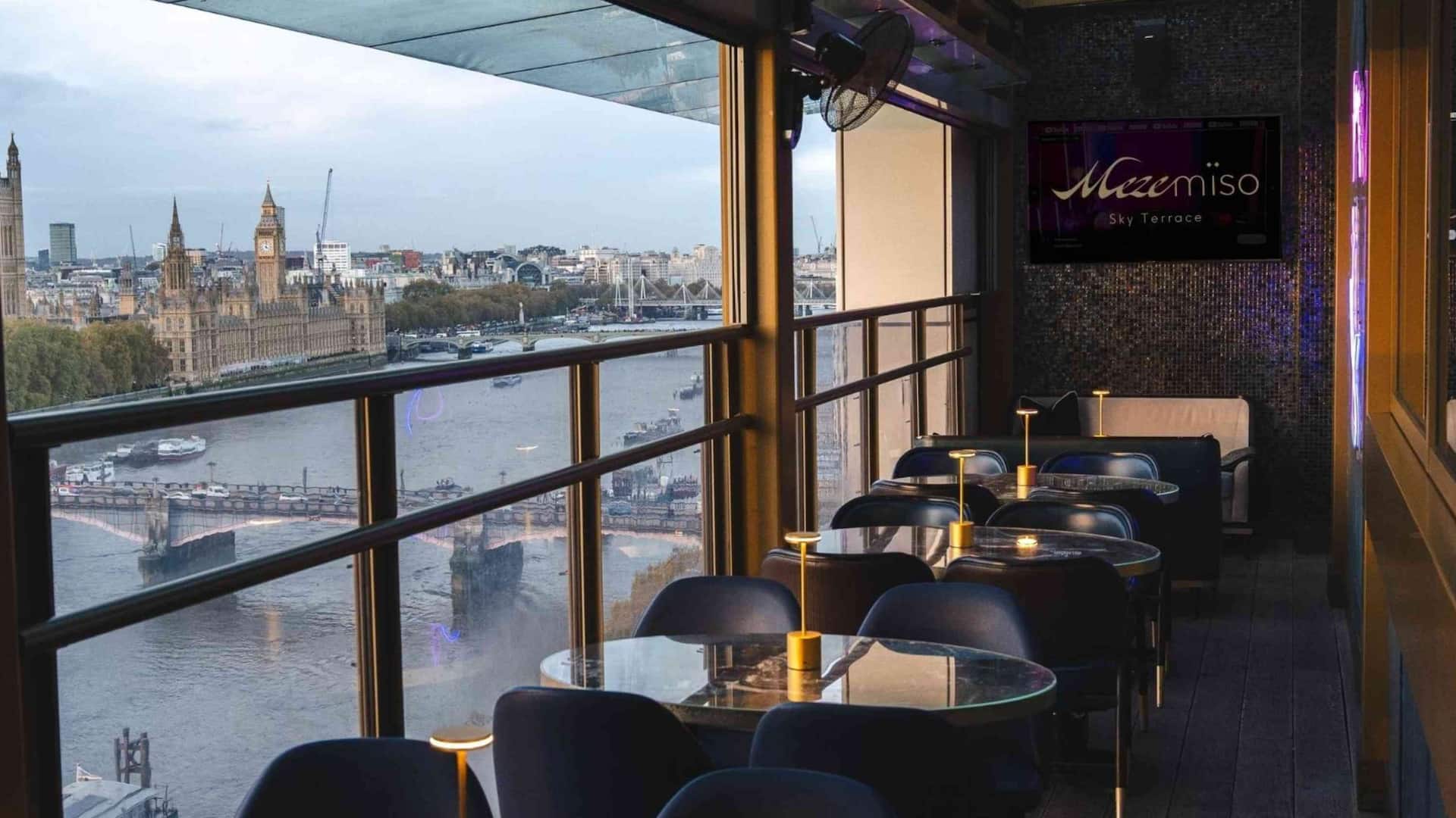 4 of 4 Hyatt Regency London Albert Embankment Mezemiso Terrace Dining