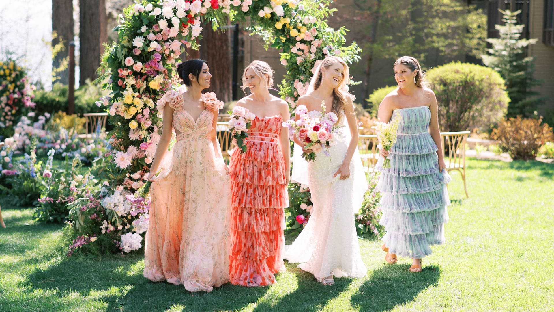 Hyatt Regency Lake Tahoe Resort, Spa and Casino Bride And Bridesmaids Landscape