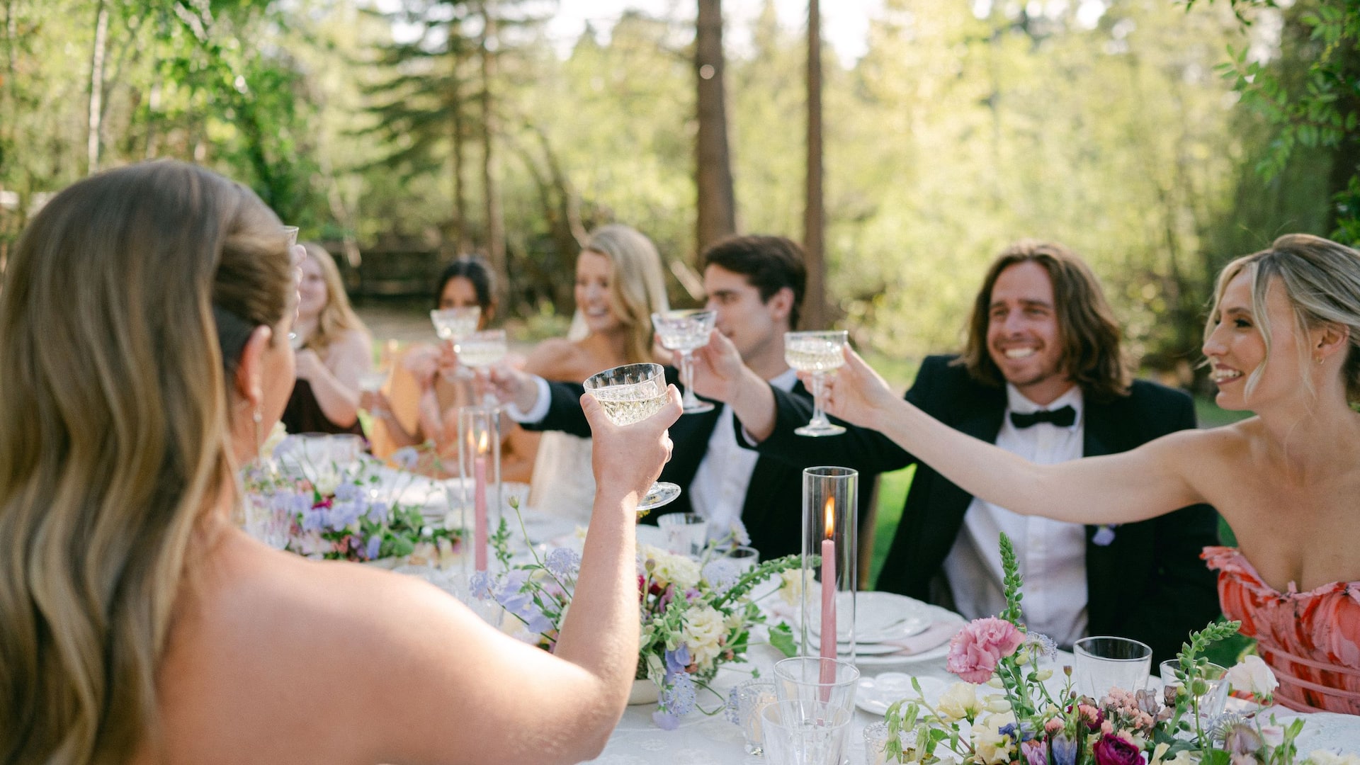 Hyatt Regency Lake Tahoe Resort, Spa and Casino Wedding Dinner Creekside Lawn