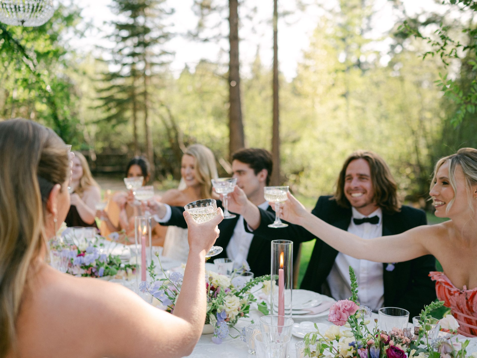 Hyatt Regency Lake Tahoe Resort, Spa and Casino Wedding Dinner Creekside Lawn