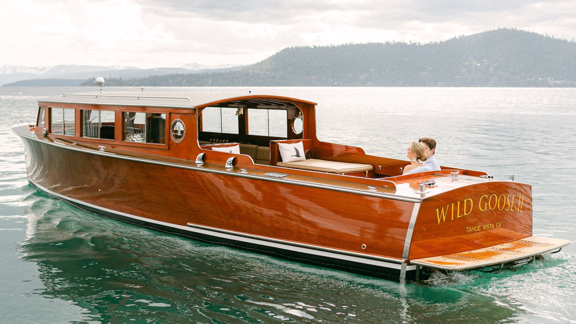 Hyatt Regency Lake Tahoe Resort, Spa and Casino Couple On Boat