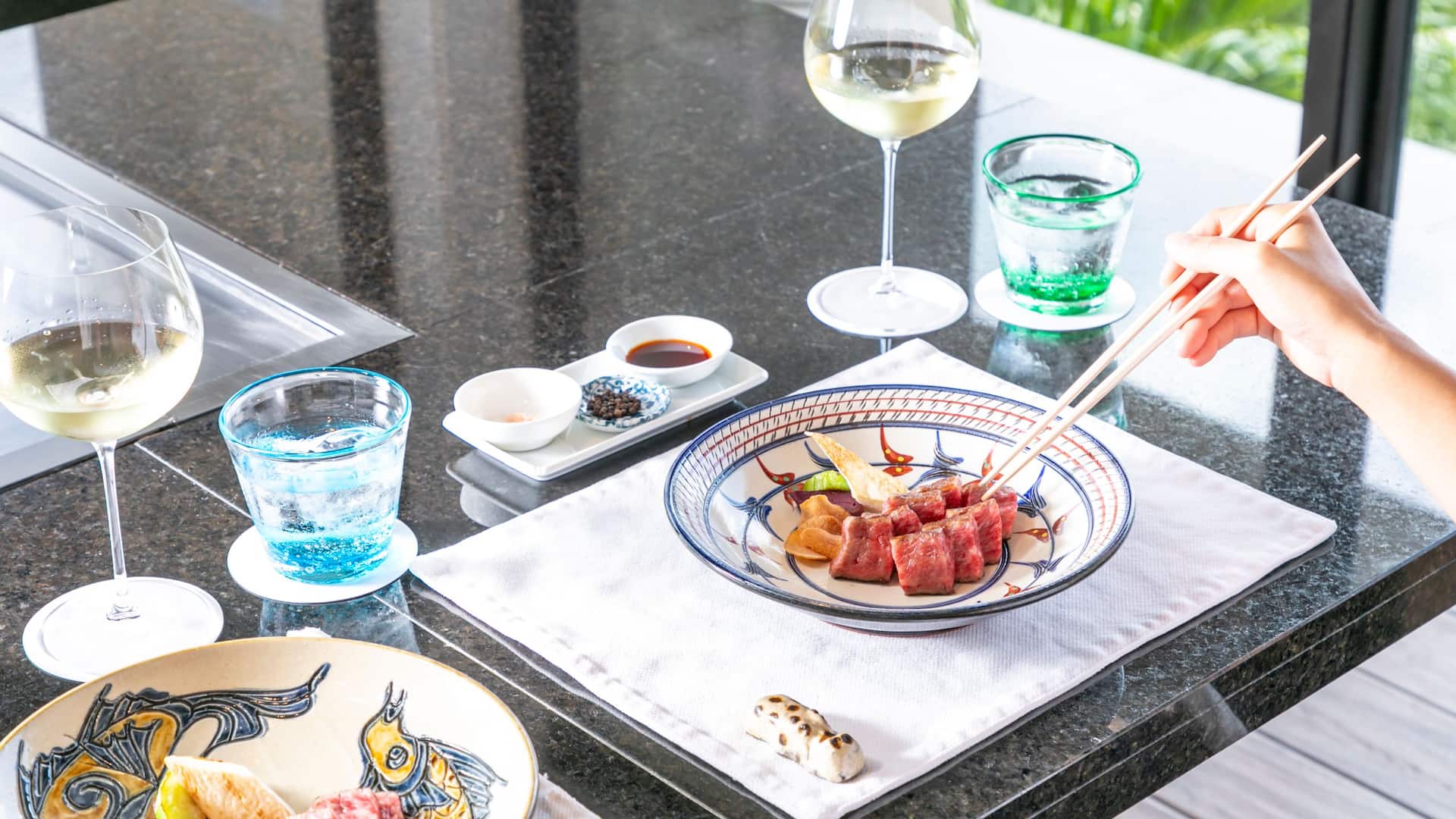 3 of 5 Hyatt Regency Seragaki Island, Okinawa Shirakachi Teppanyaki Plate Set