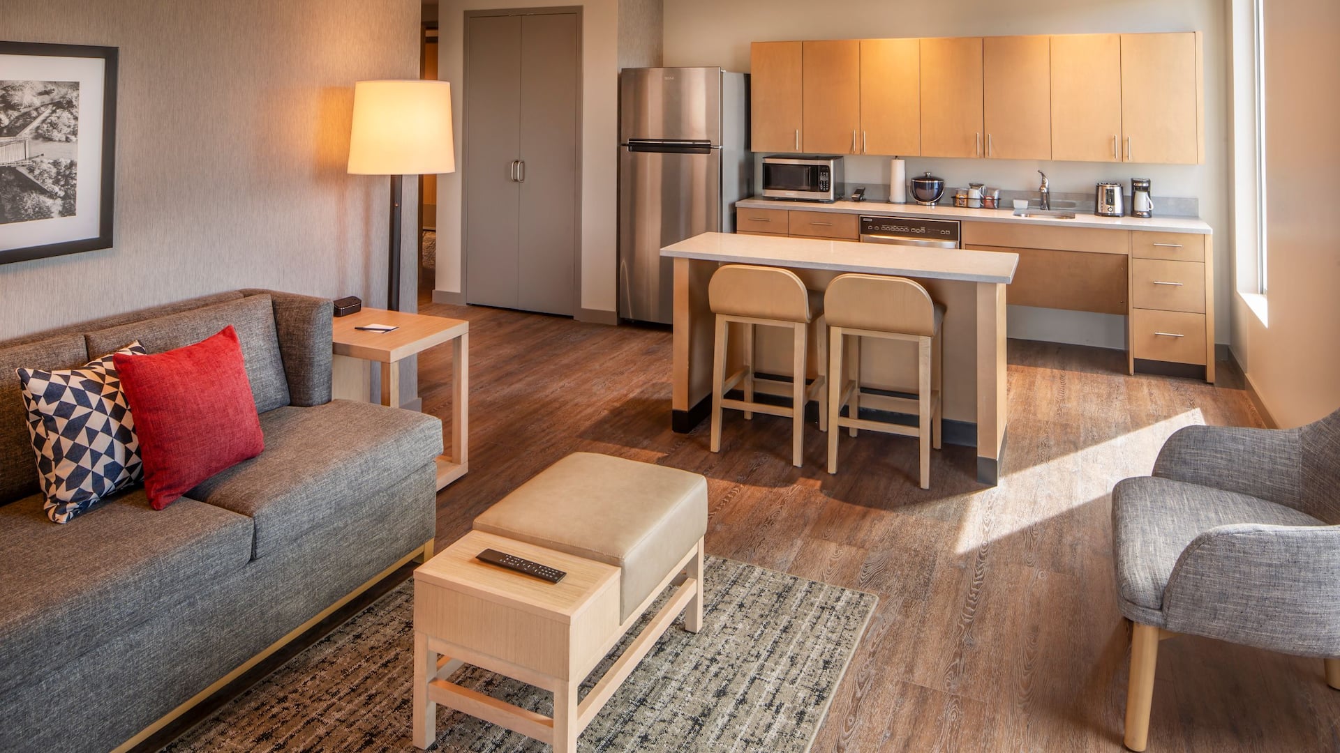 Hyatt Place South Reno Suite Living Room And Kitchen