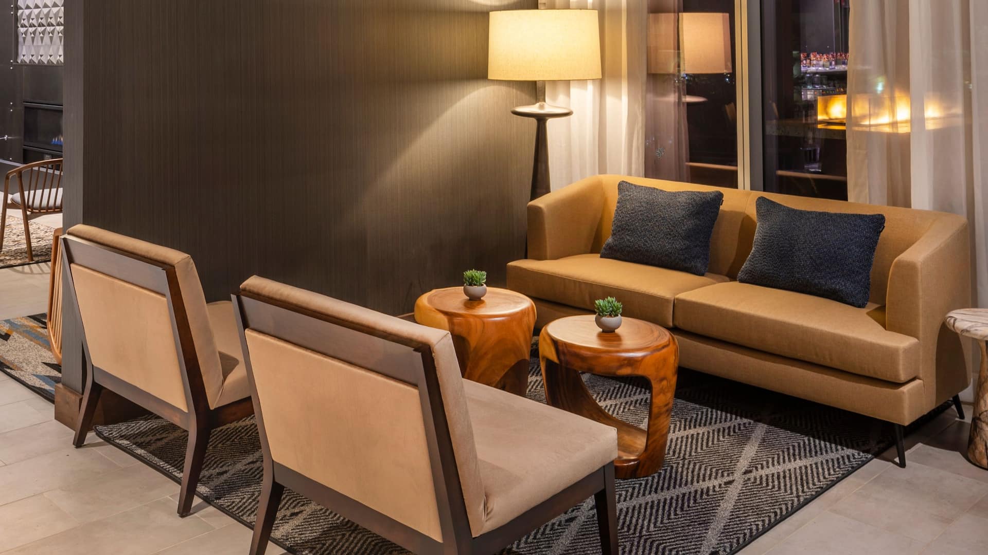 Hyatt Place South Reno Sitting Area Evening Vertical