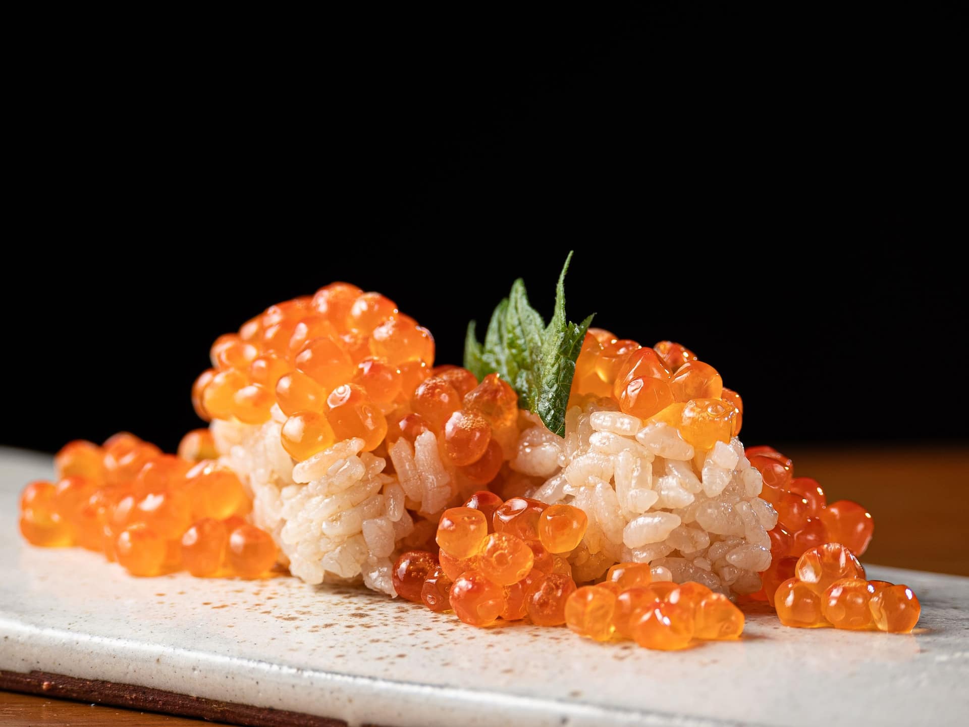 Grand Hyatt Rio de Janeiro Nigiri Ikura Ovas De Salmo Shiso