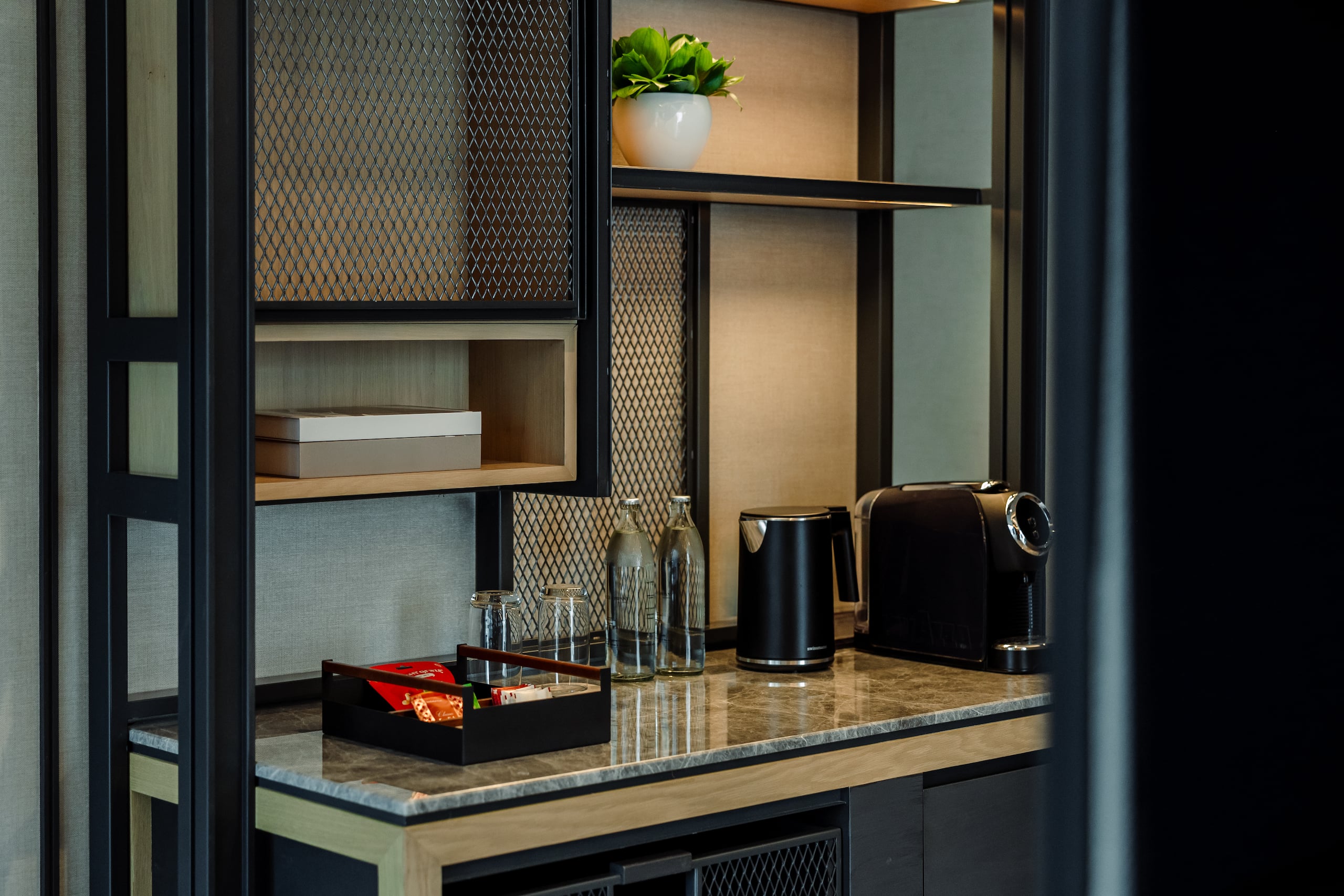 Hyatt Centric City Centre Kuala Lumpur King Bed Premium Corner Bedroom Amenities Counter