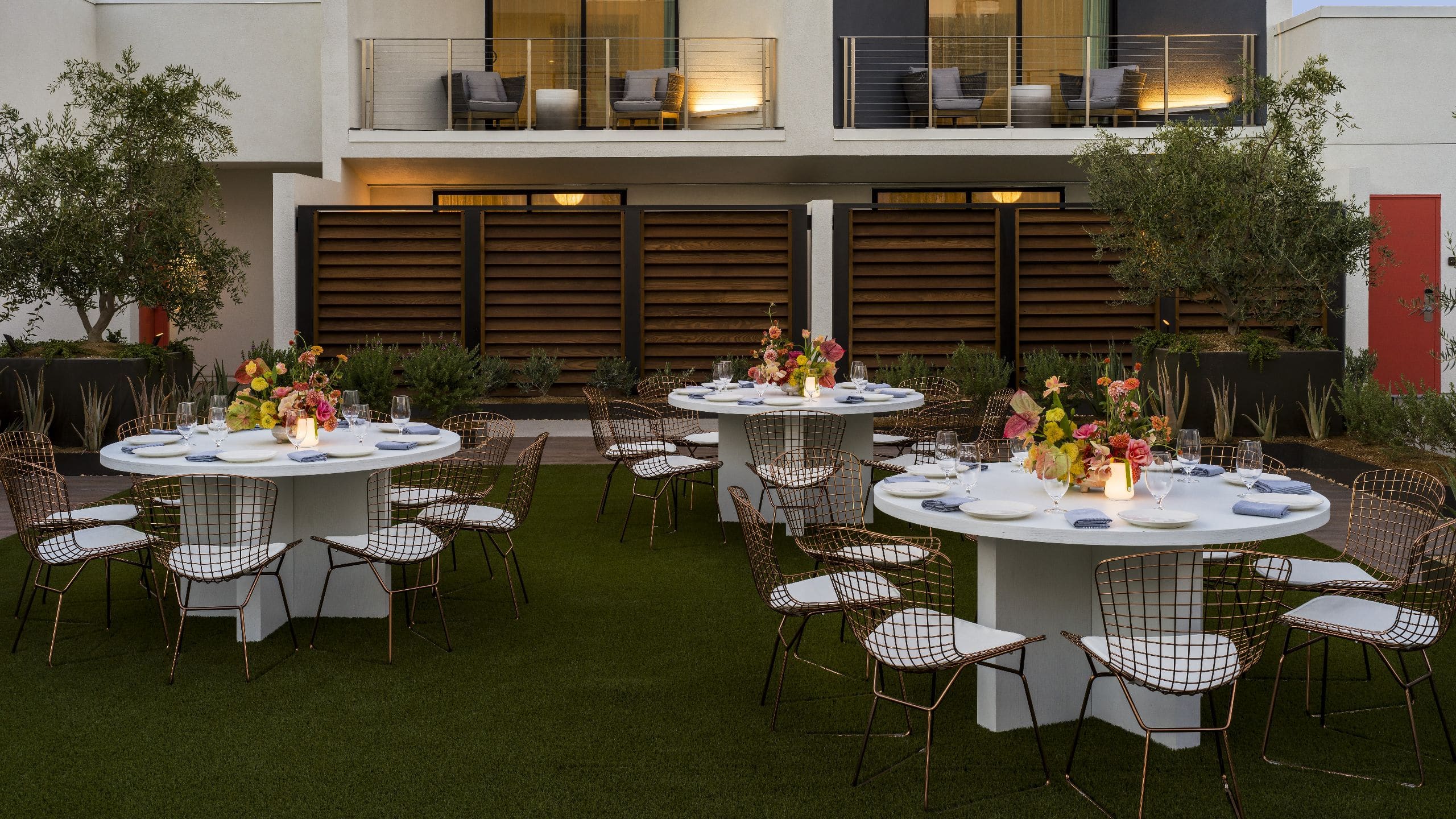 Thompson Hotels Lawn Social Event Set-Up