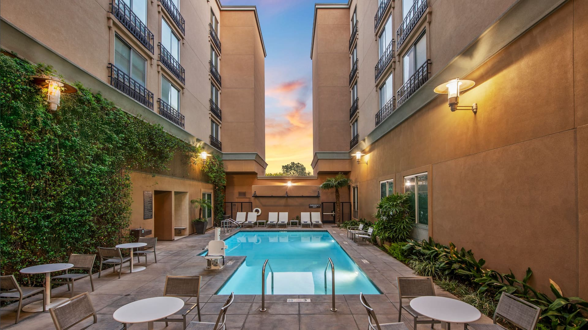 Hyatt Place Pool Dusk