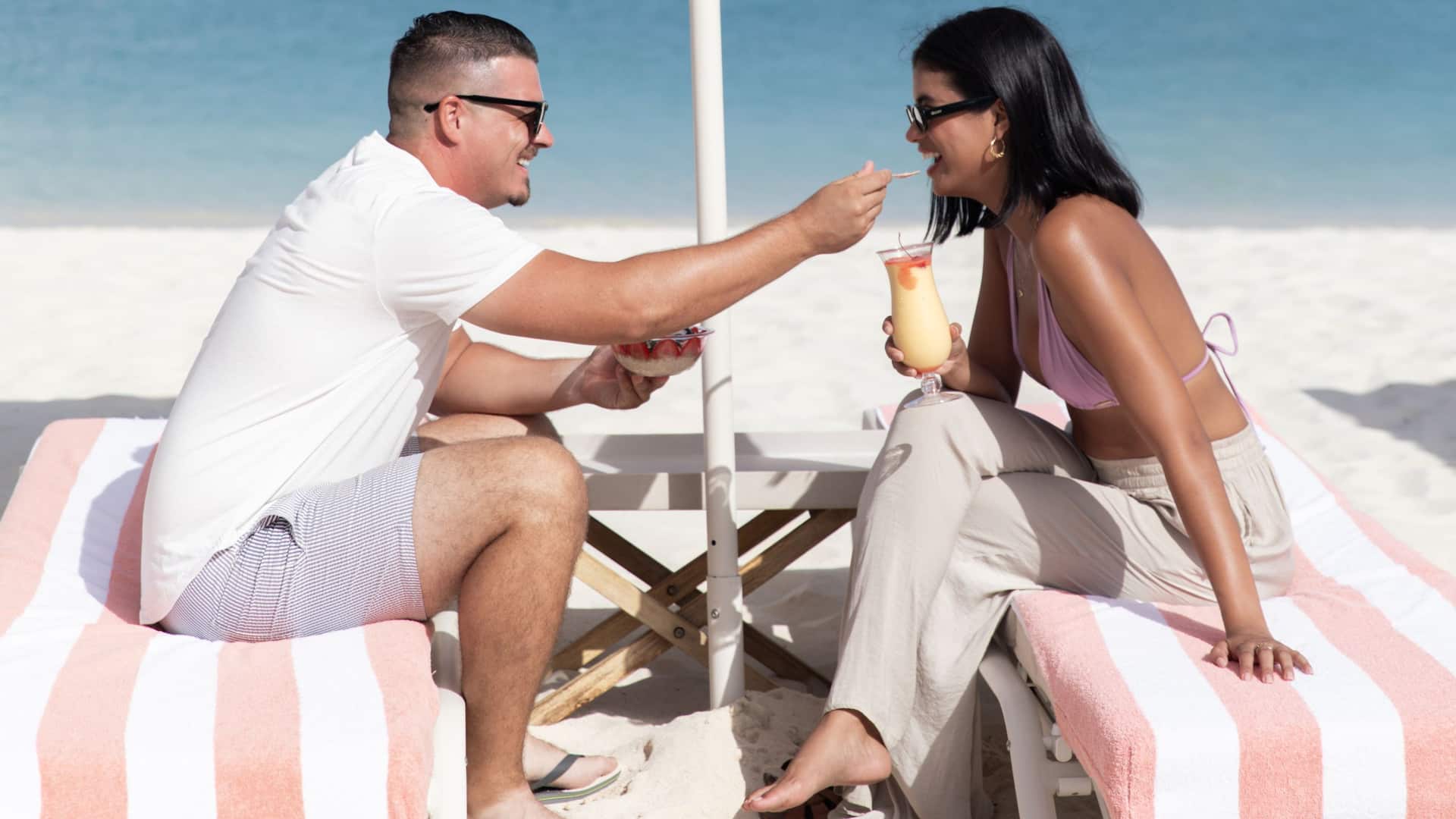 Hyatt Regency Aruba Resort Spa and Casino Couple On Palm Beach