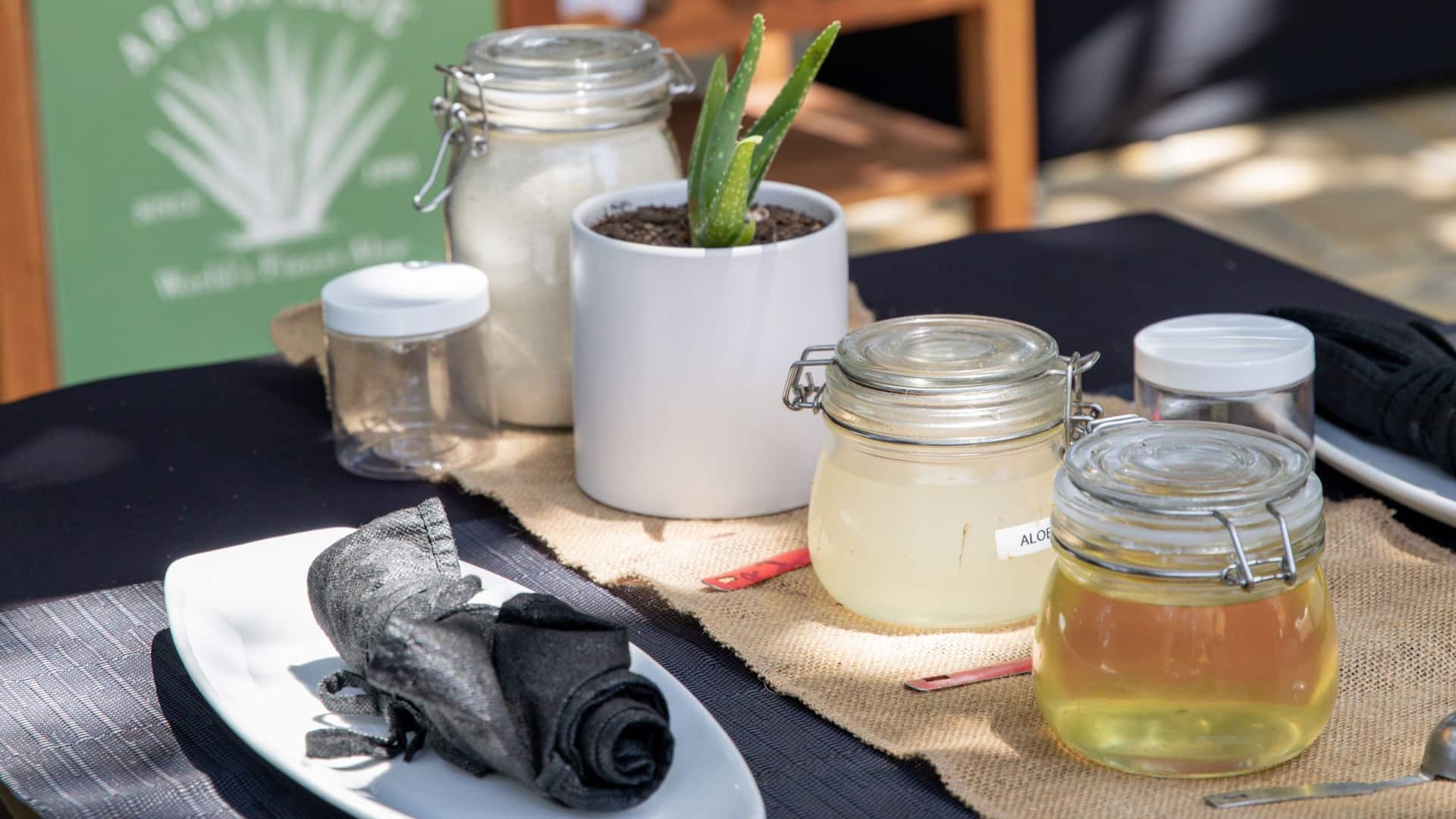Hyatt Regency Aruba Resort Spa and Casino Aloe Scrub Class Cart