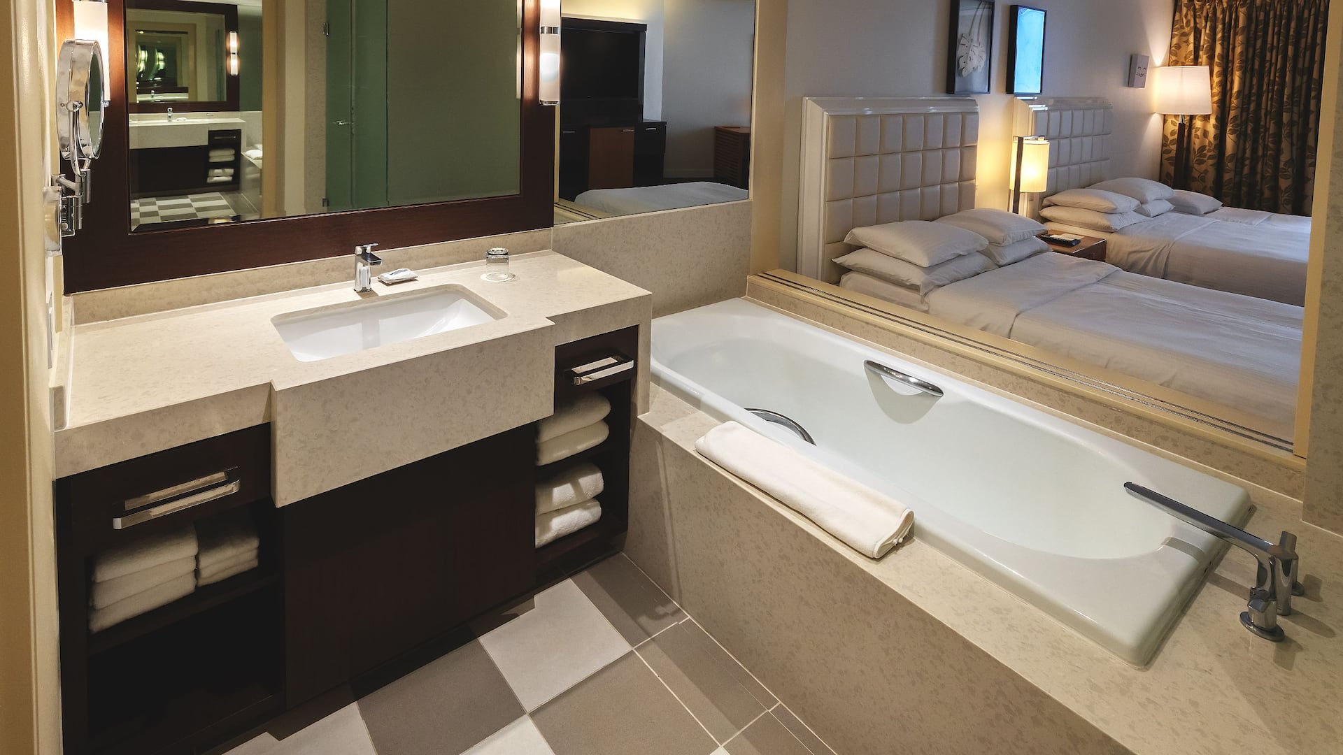 Hyatt Regency Guam Ocean Front Deluxe Family Room Bathroom