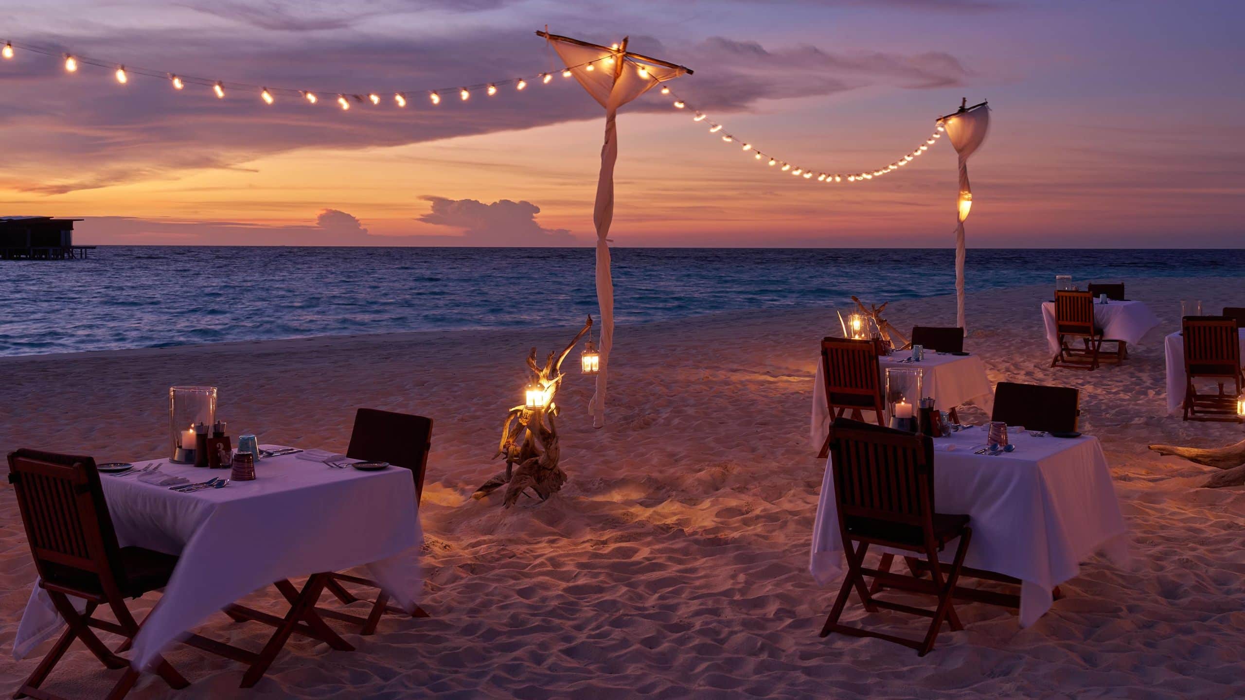 Park Hyatt Maldives Hadahaa Bbq at the Beach in Front of Restaurant