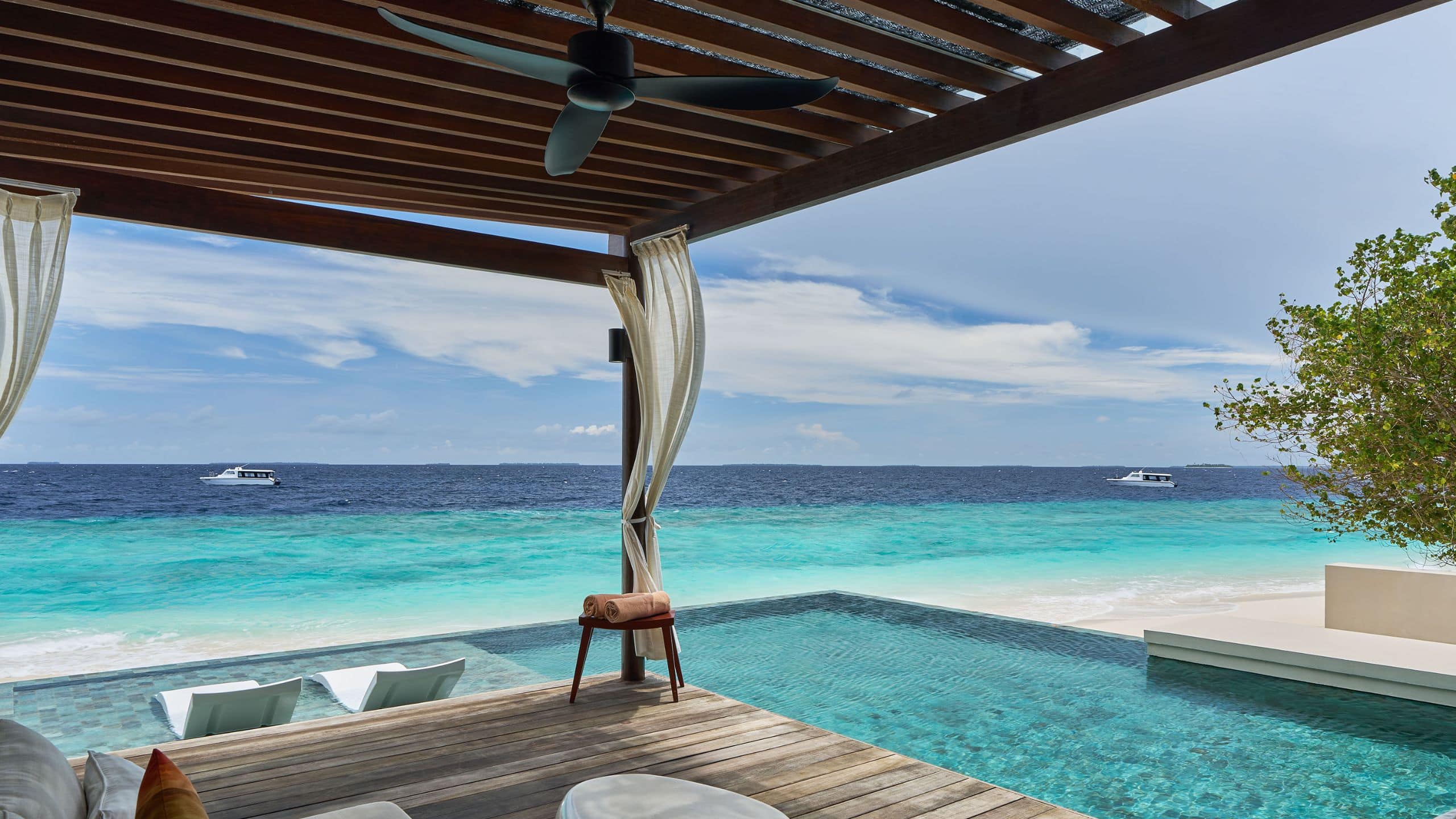 4 of 6 Park Hyatt Maldives Hadahaa Deluxe Beach Pool Villa Cabana View