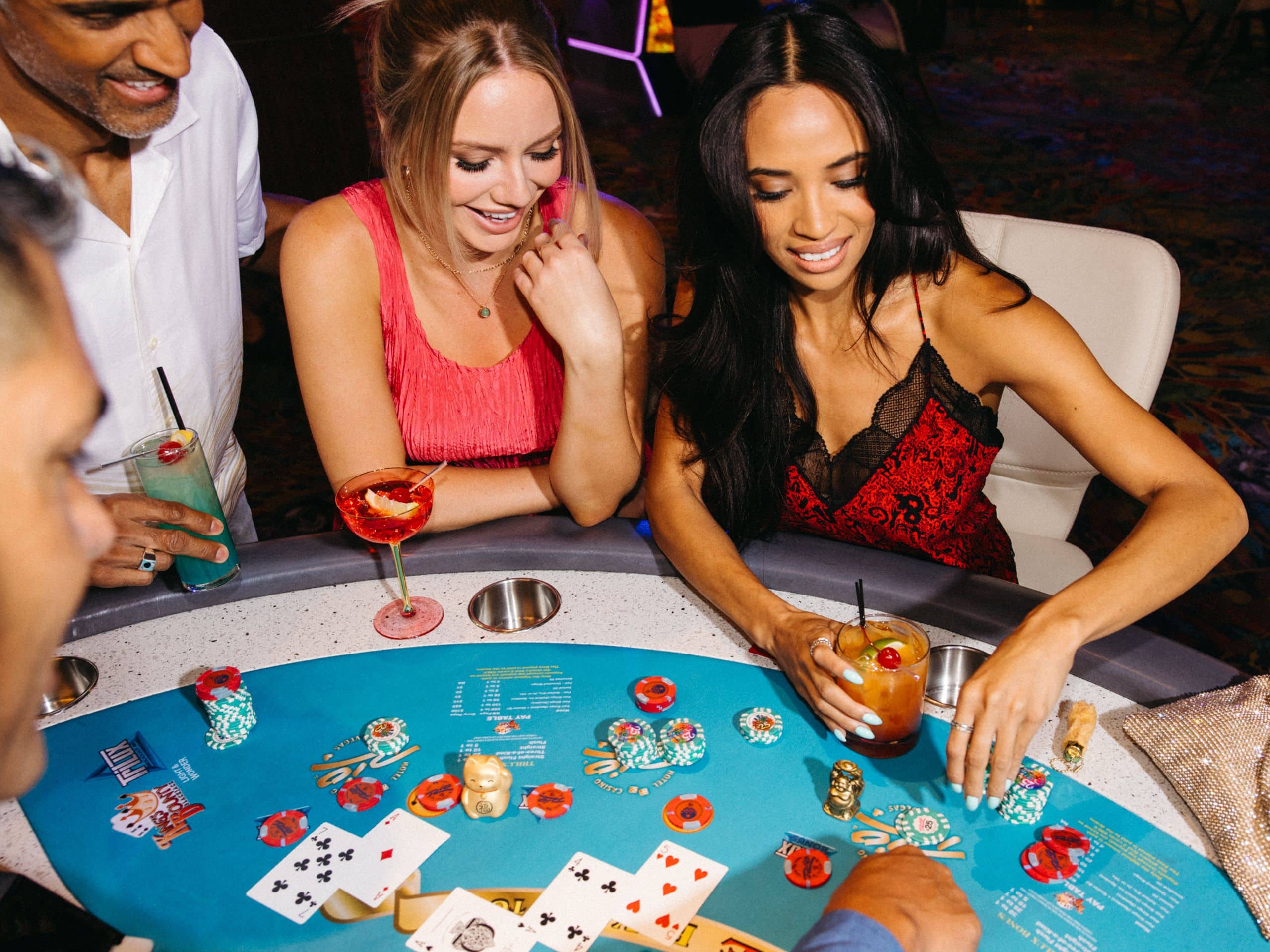 Rio Hotel and Casino Guests Playing At Casino Tables