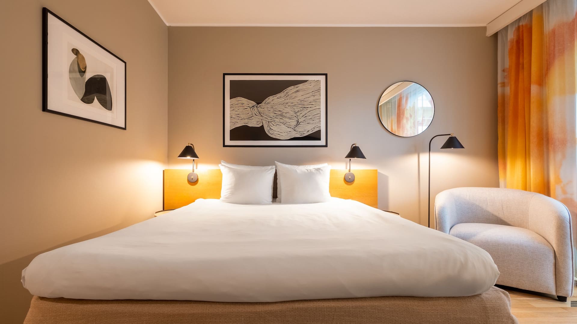 Hotel G Gothenburg Double Bed Front View