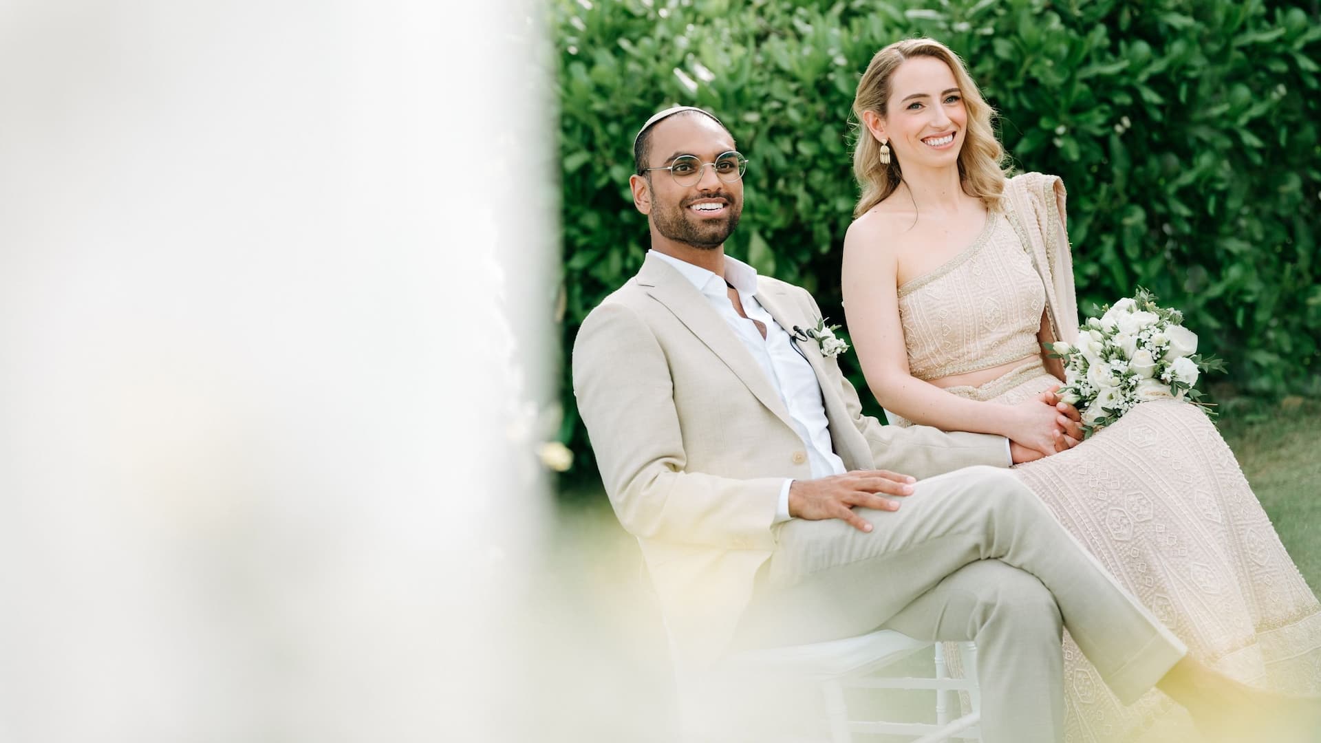 Hyatt Regency Koh Samui Wedding Ceremony Smiling