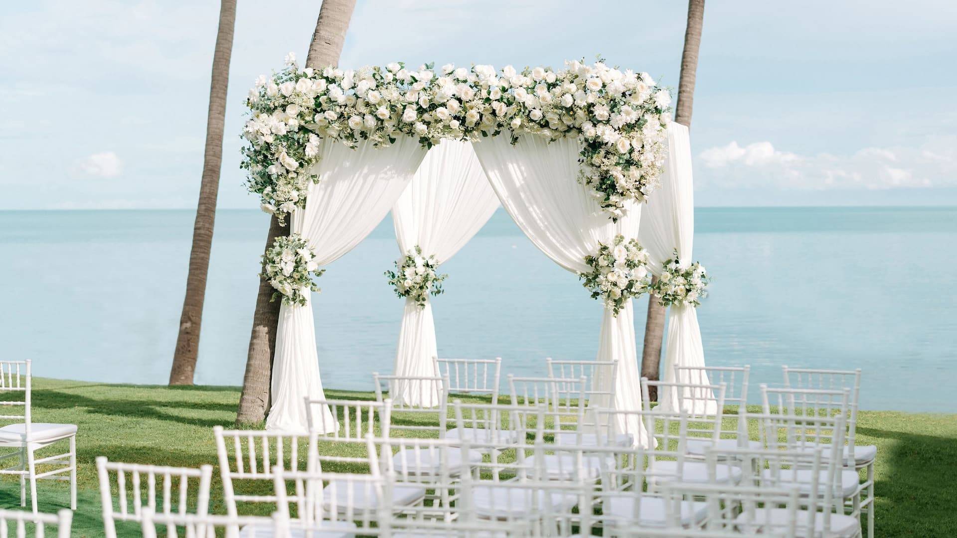 1 จาก 1 Hyatt Regency Koh Samui Wedding Ceremony Beach Setup