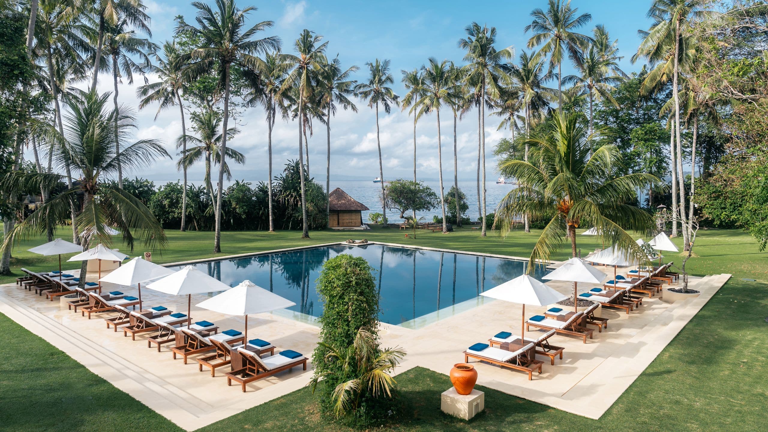 Alila Manggis Main Pool Coconut Groove View