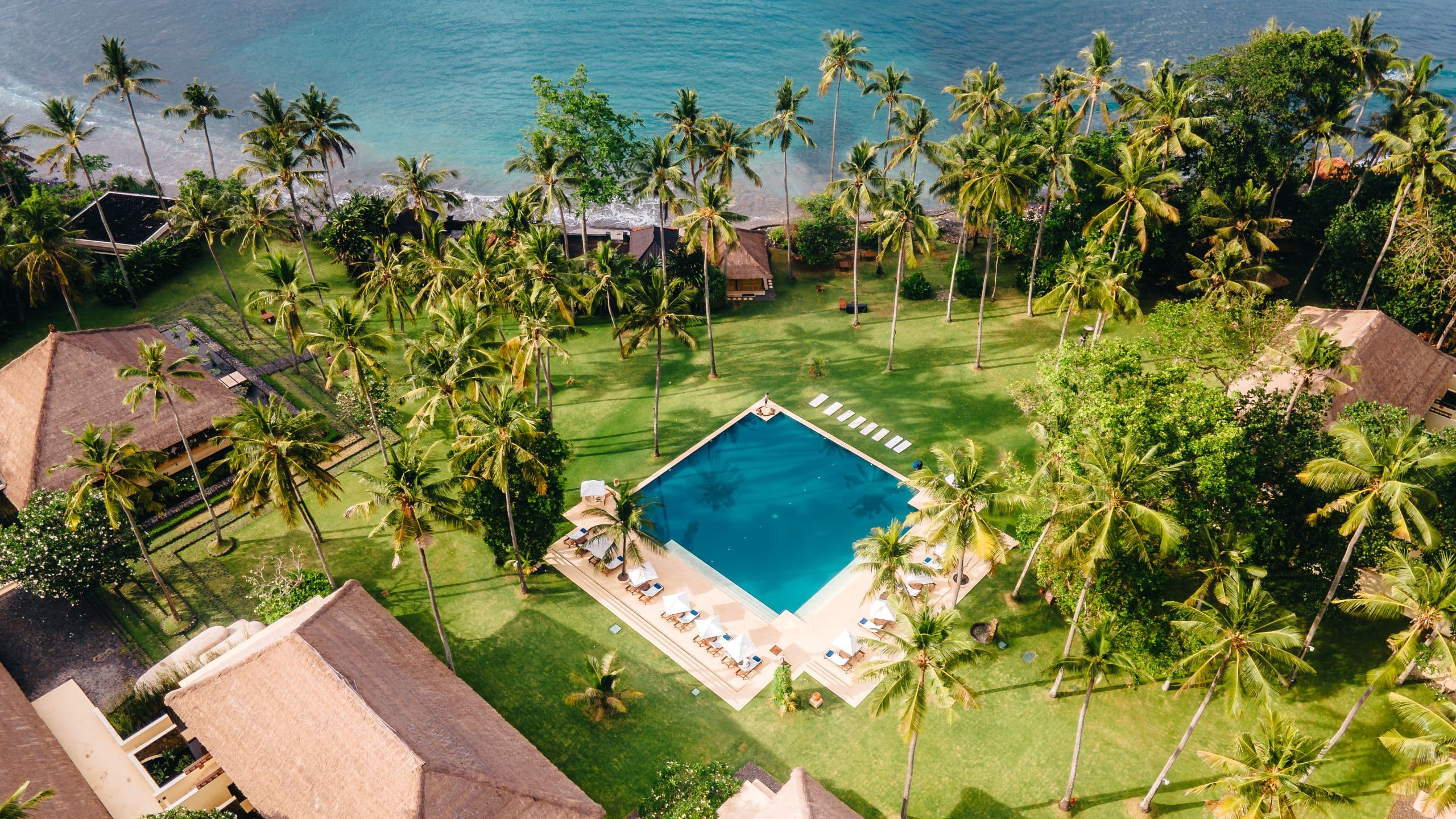 Alila Manggis Ocean Aerial View