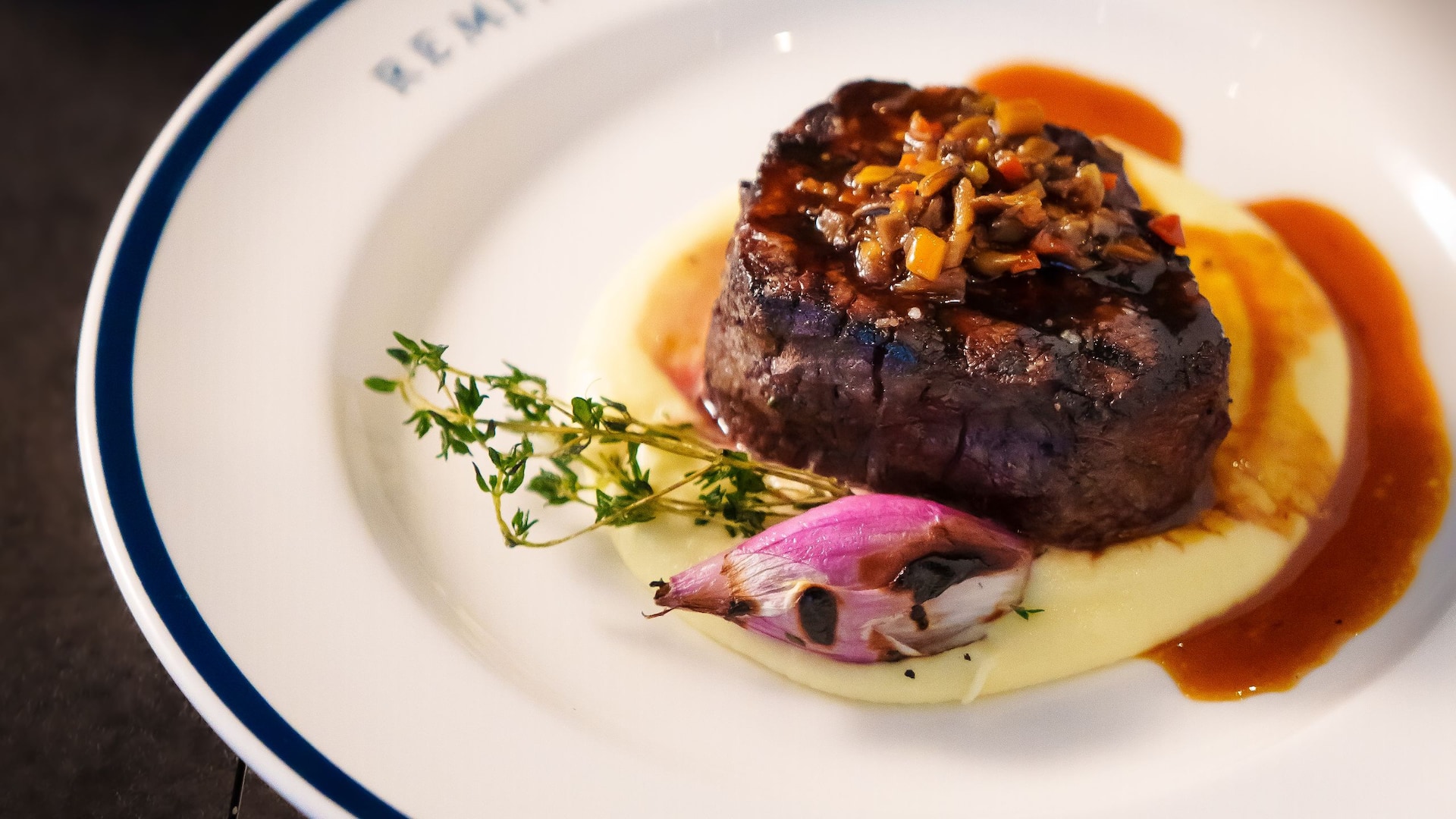 Grand Hyatt Deer Valley Remington Hall Bison Filet Table Spread