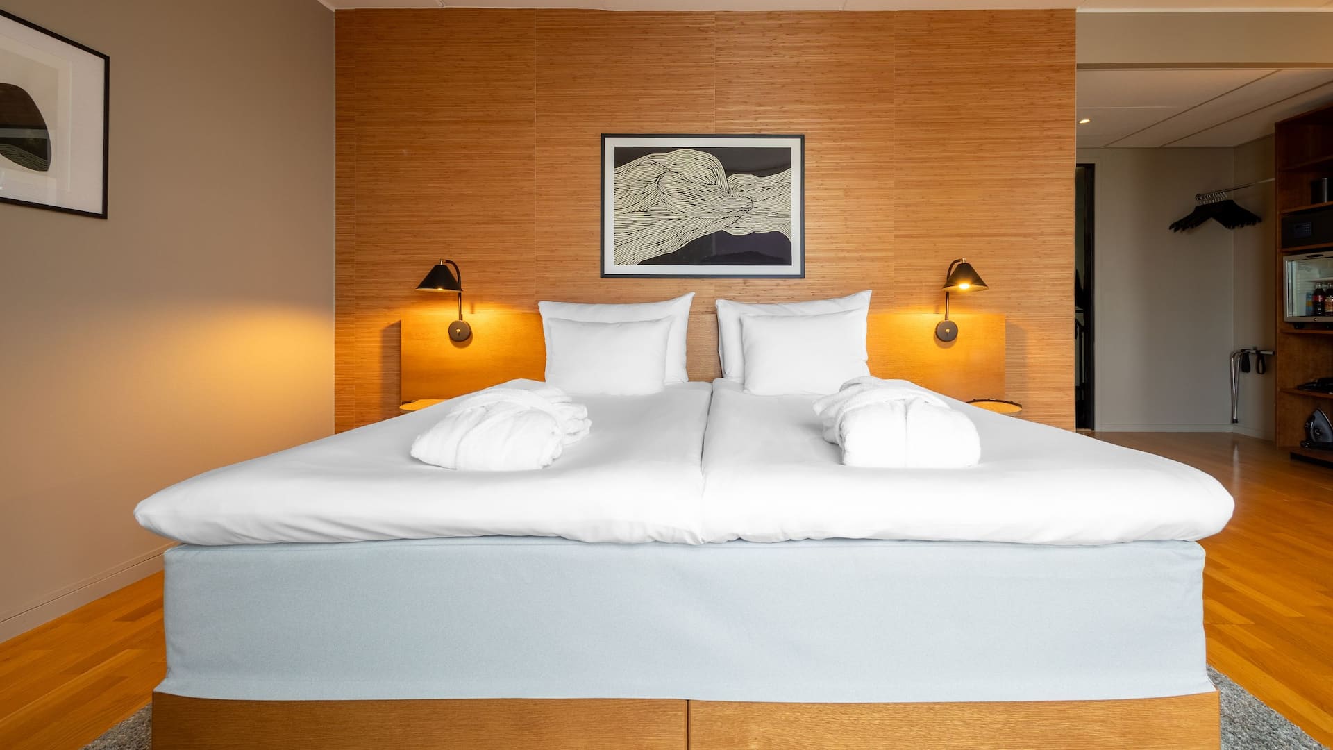 Hotel G Gothenburg Accessible King Bed With Sofabed Bed Front View