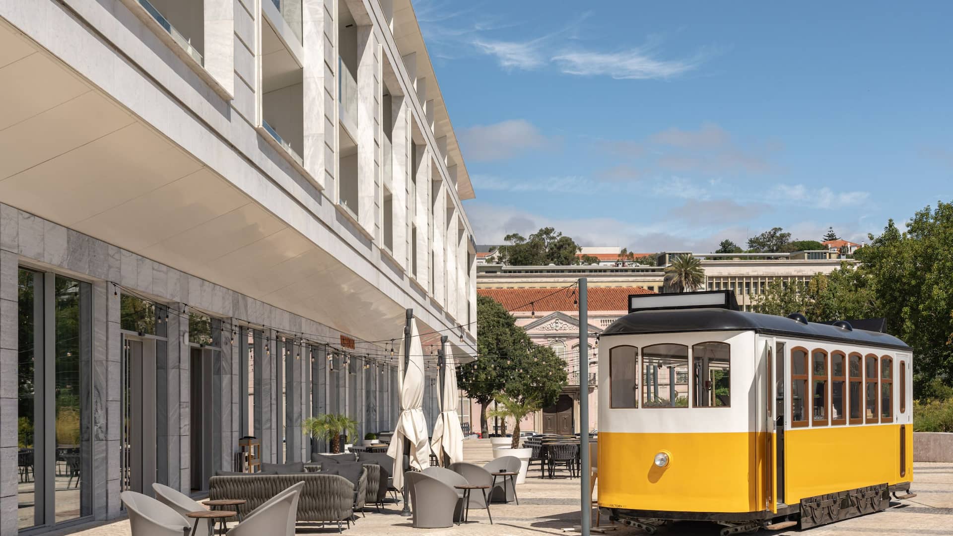 1 of 3 Hyatt Regency Lisbon Yellow Tram Stationed