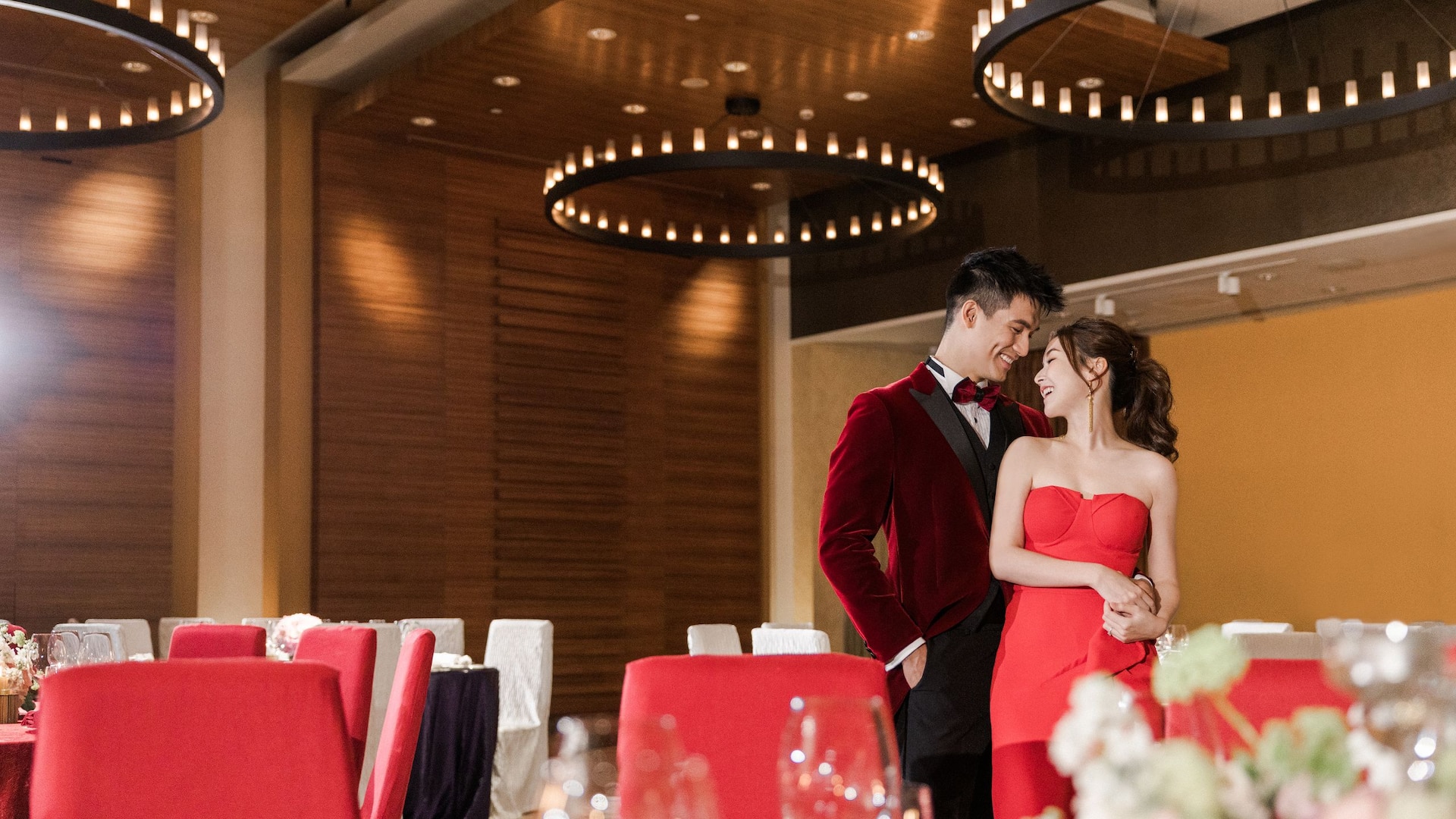 Hyatt Regency Hong Kong, Tsim Sha Tsui Wedding Ballroom Couple Closeup