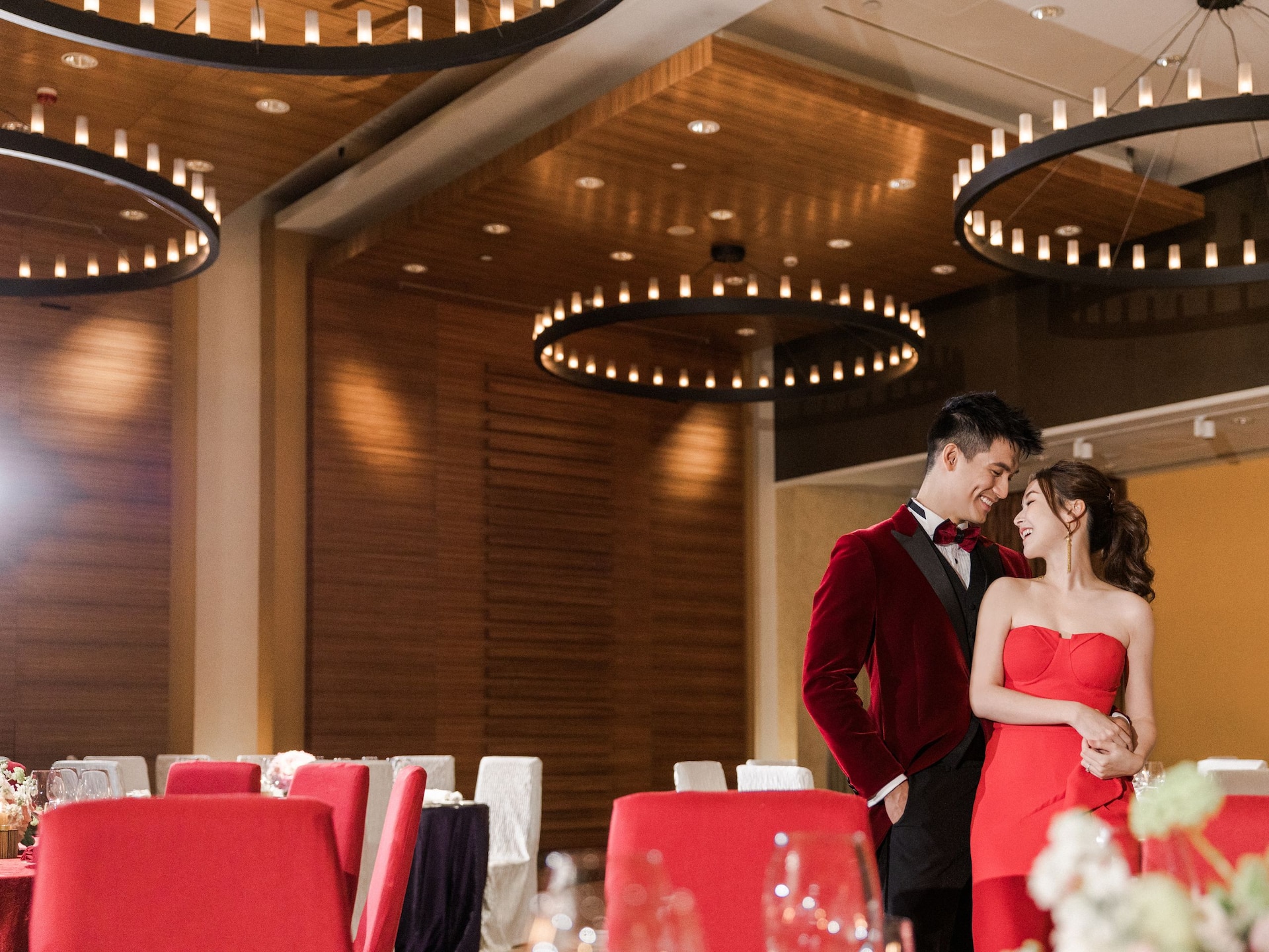Hyatt Regency Hong Kong, Tsim Sha Tsui Wedding Ballroom Couple Closeup