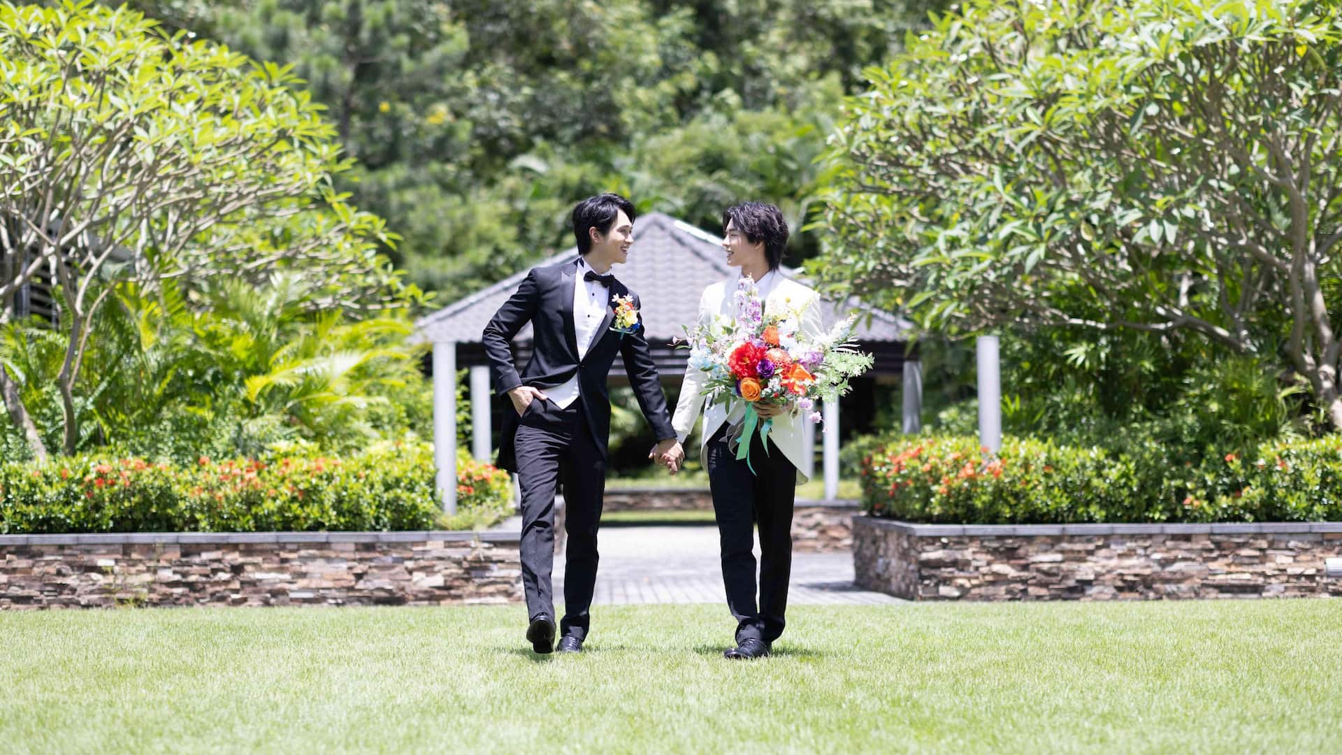 Hyatt Regency Hong Kong, Sha Tin Lgbt Couple March In At Garden