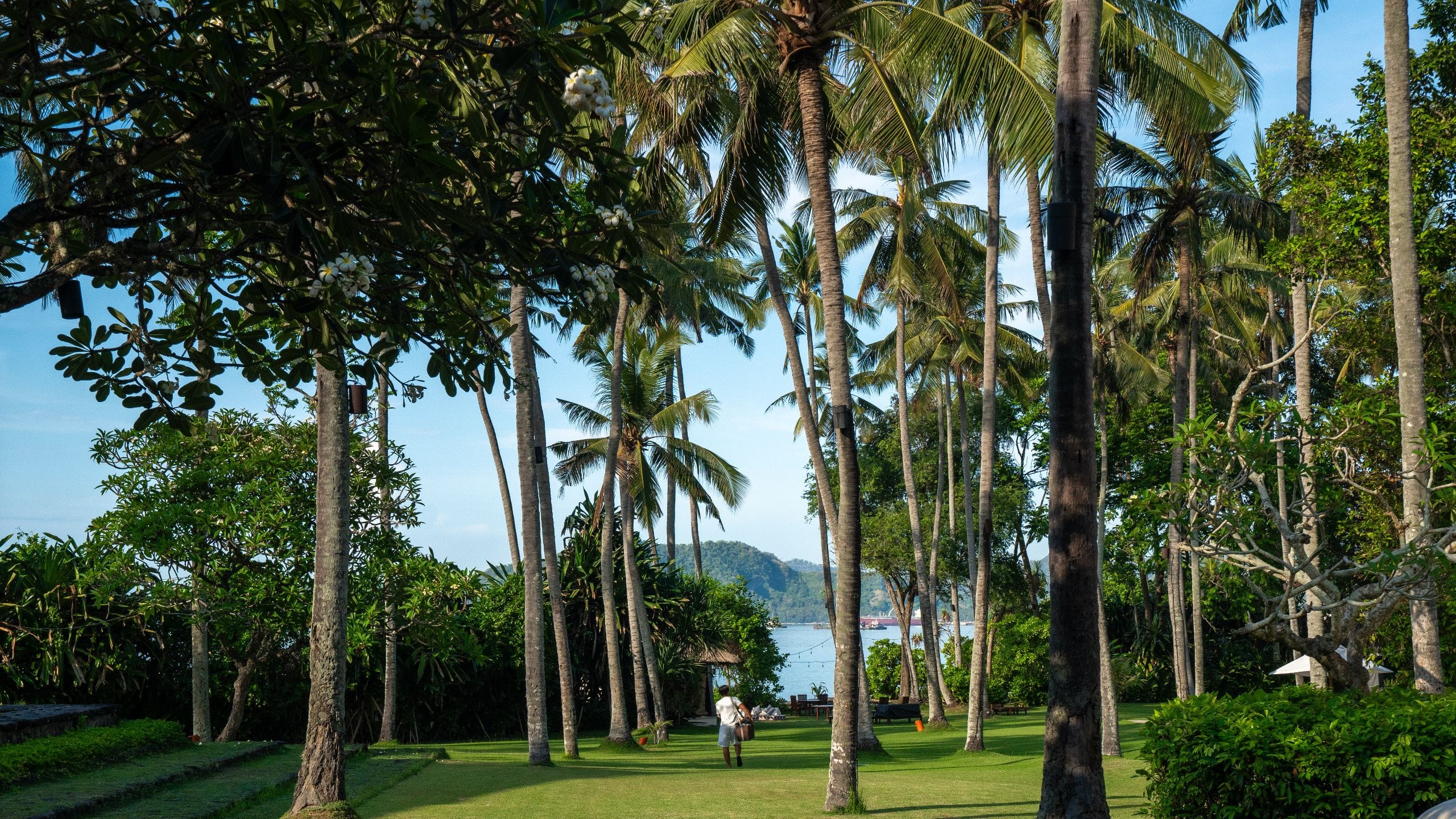Alila Manggis Coconut Grove Man Walking