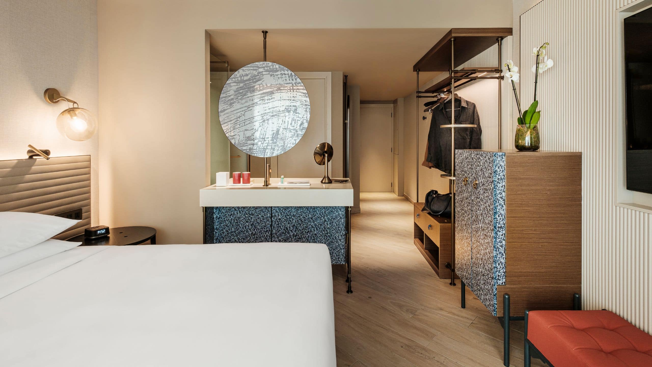 4/5 Hyatt Centric Malta King Bed Deluxe Side View With Vanity