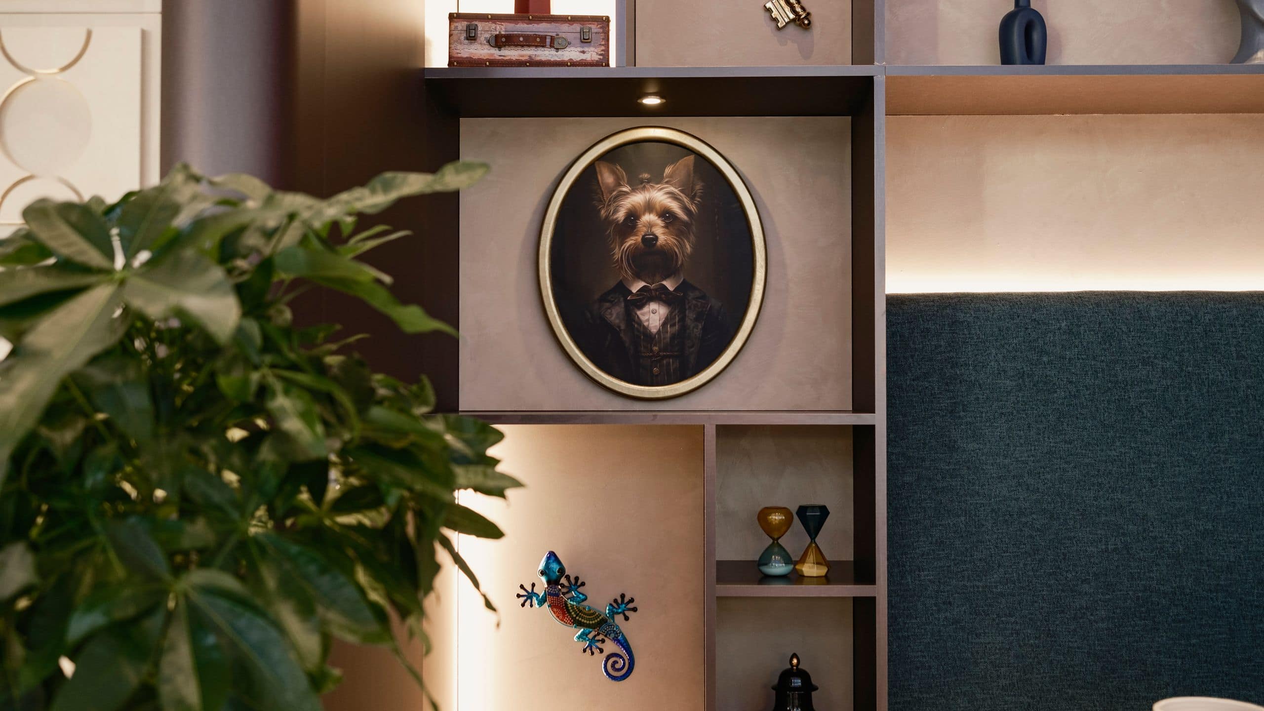 Hyatt Centric Malta Lobby Shelves With Picture