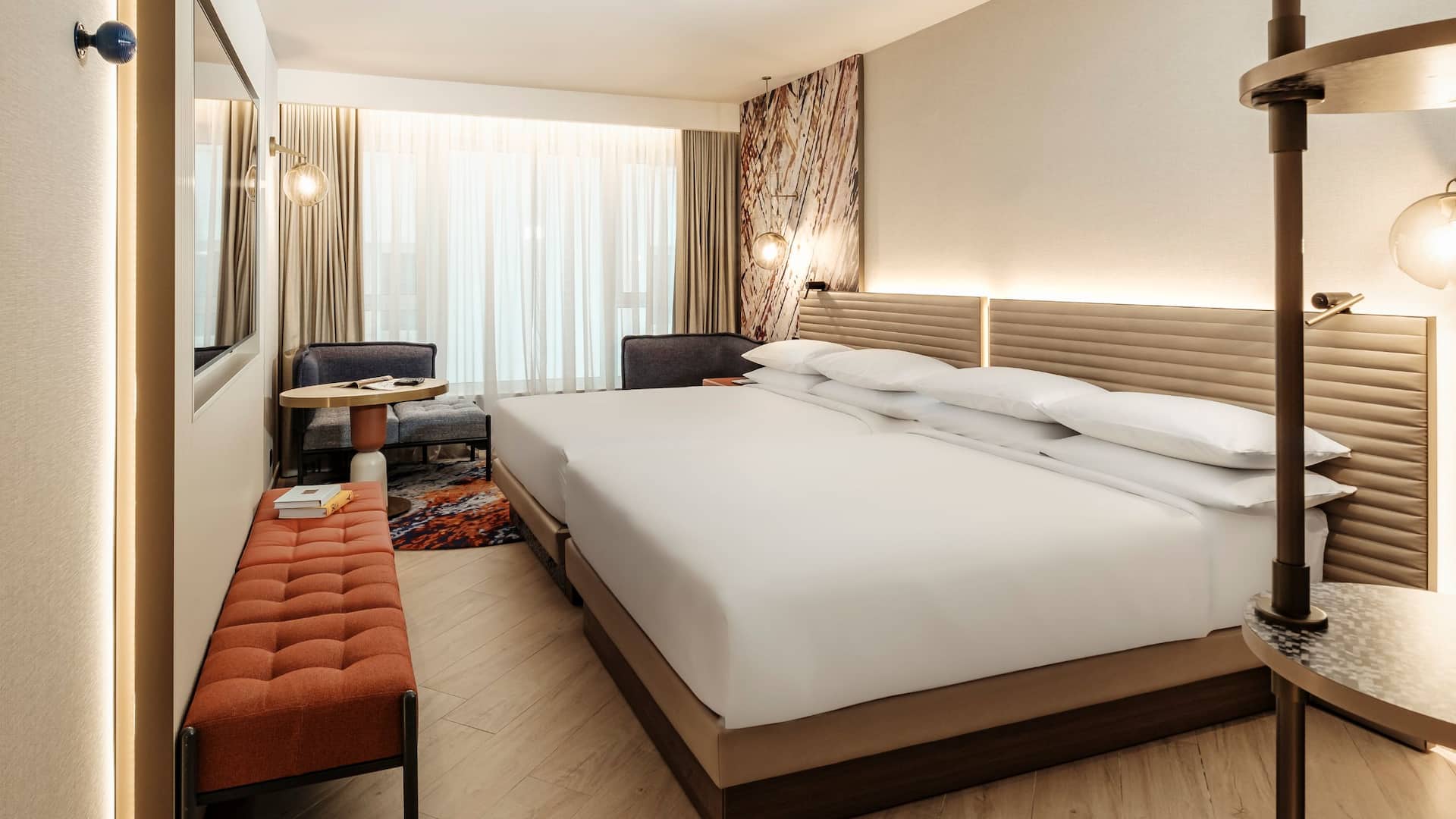 2/5 Hyatt Centric Malta Two Double Beds Entrance View