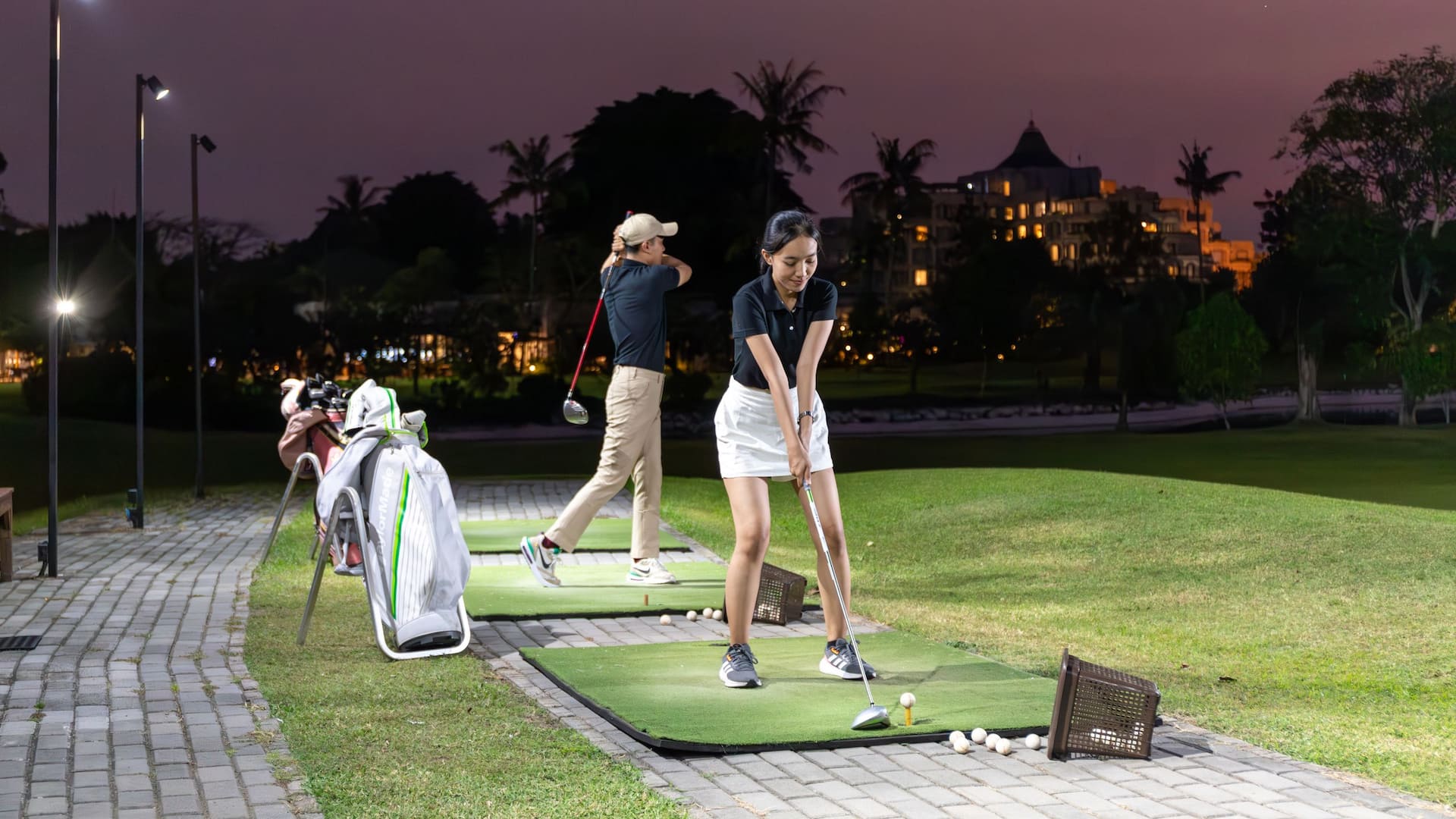 Hyatt Regency Yogyakarta Night Driving Range Landscape