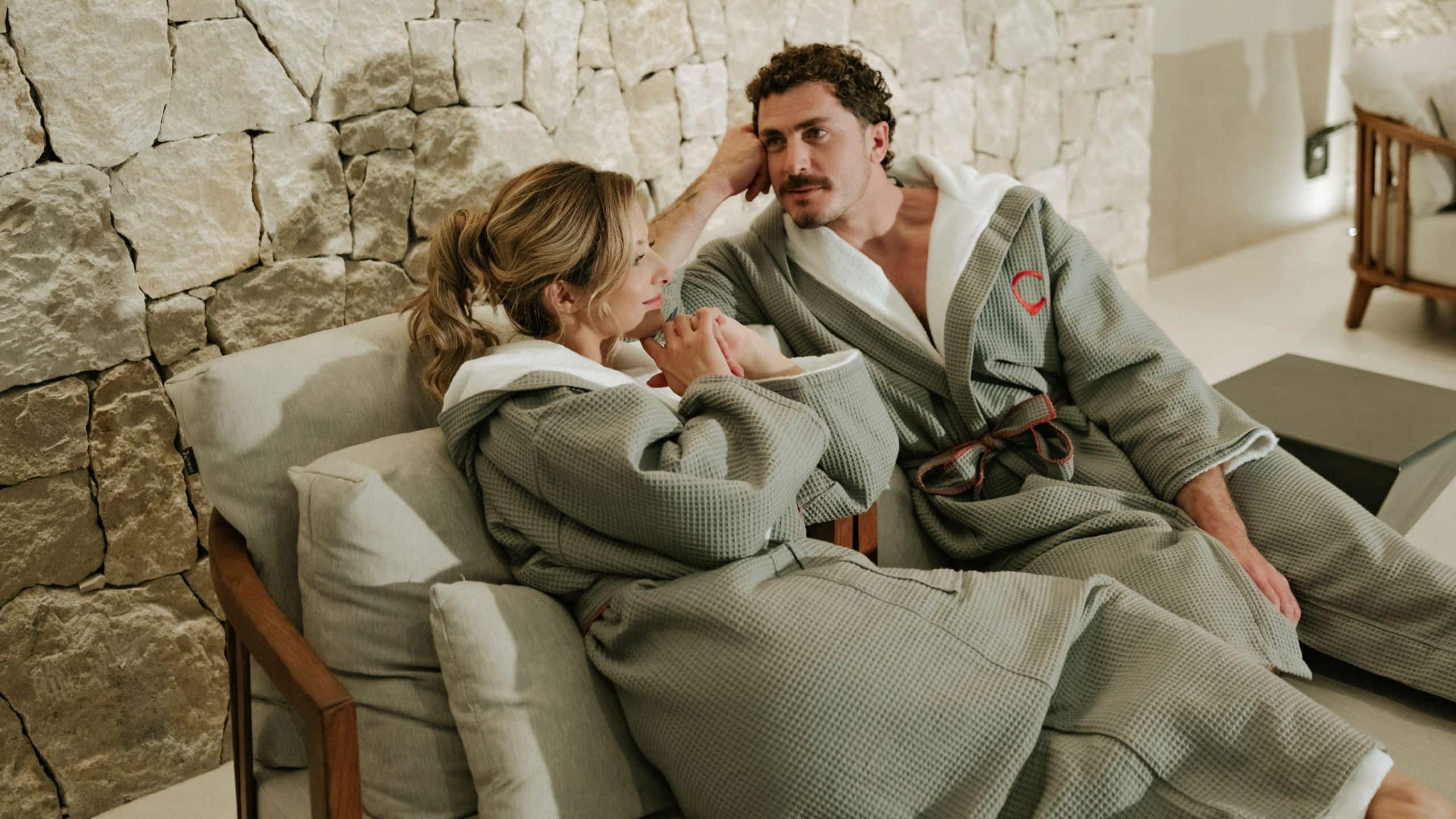 Hyatt Centric Malta Couple Bathrobe Spa