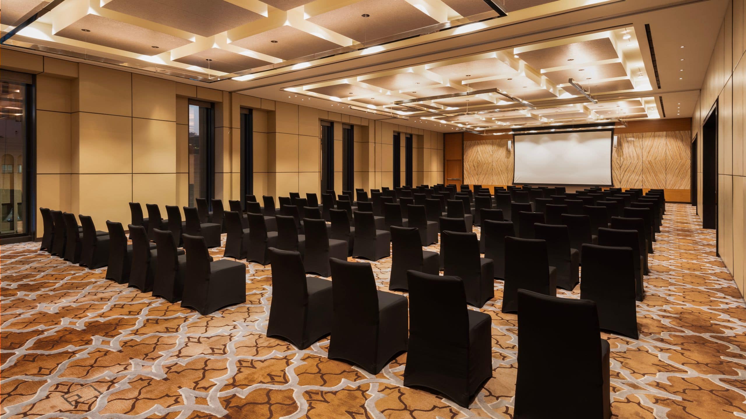 Park Hyatt Doha Event Set Up Theatre Screen Ballroom Angle