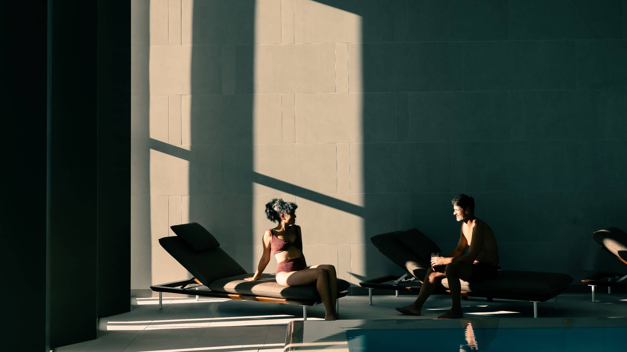 Park Hyatt London River Thames Spa Pool Sunbeds